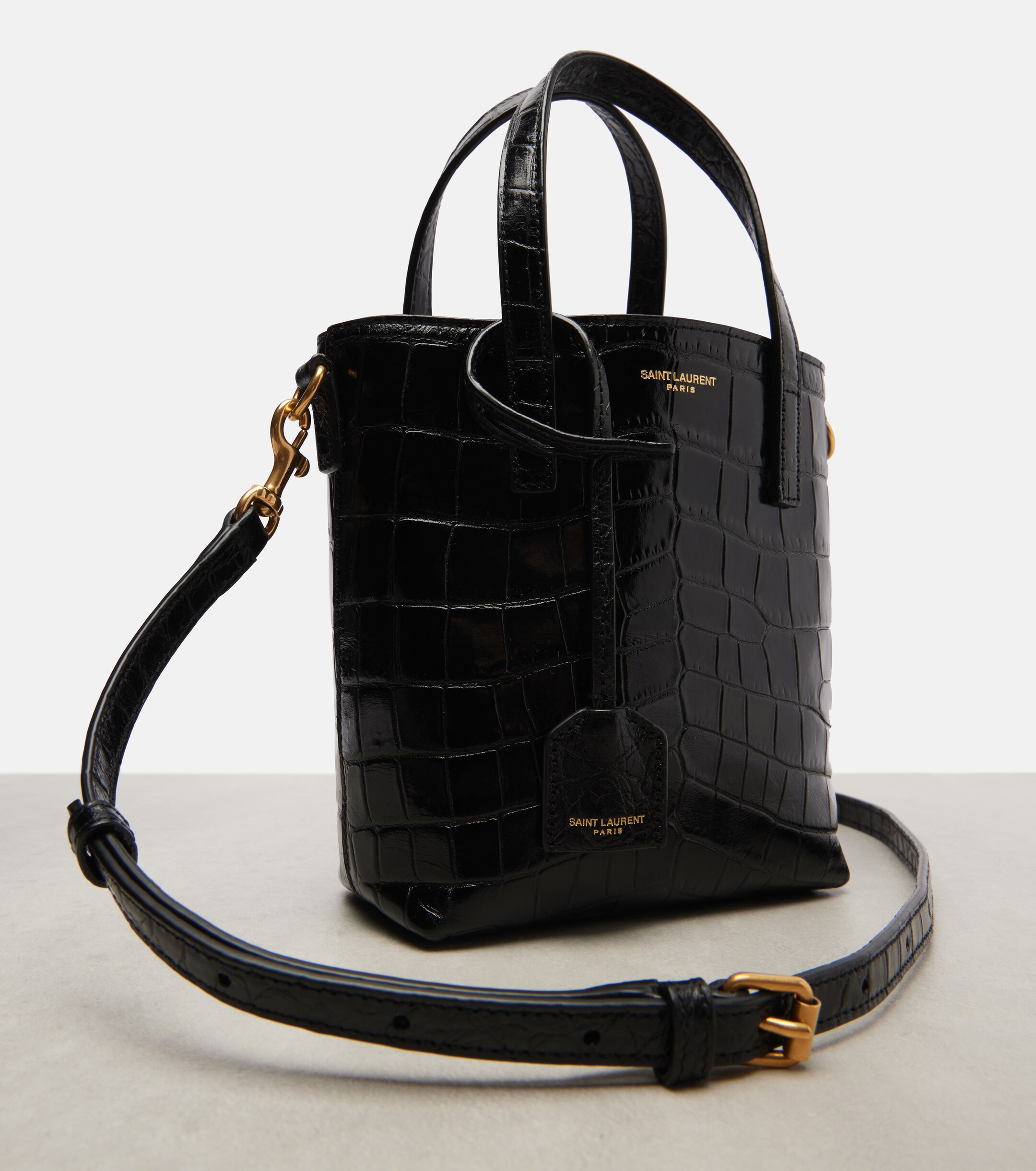 Saint Laurent Toy Shopping N/S leather tote bag
