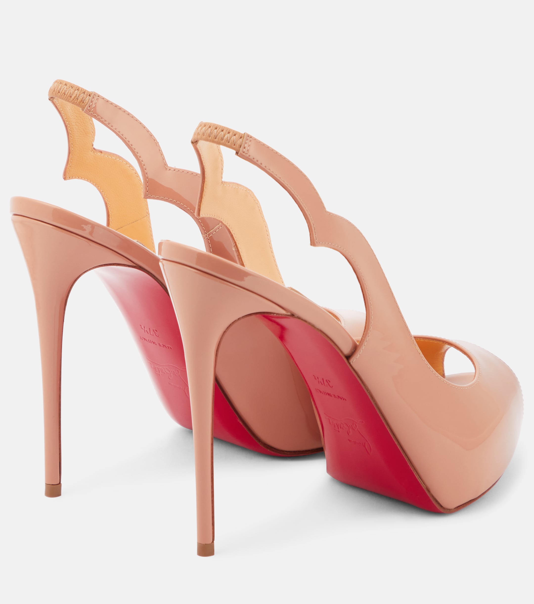 CHRISTIAN LOUBOUTIN Hot Chick patent leather slingback pumps