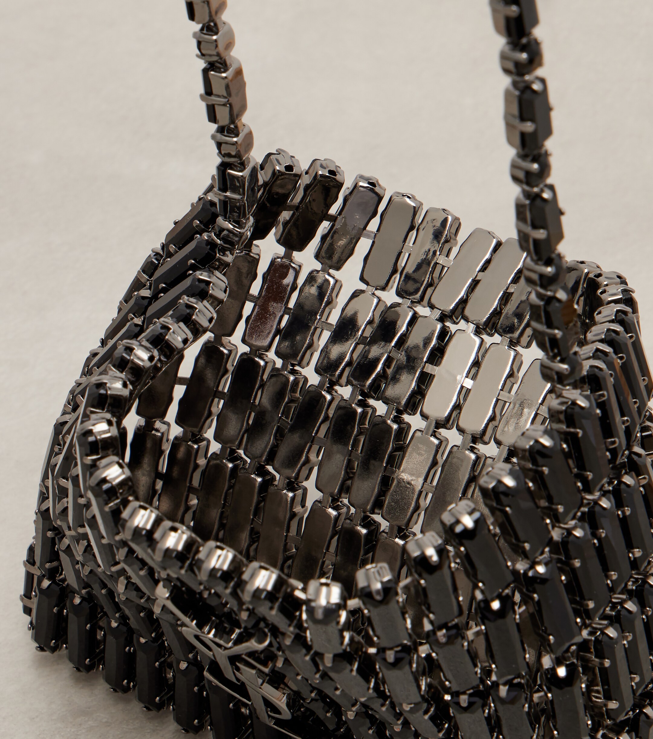 Saint Laurent Cassandre Micro embellished top-handle bag