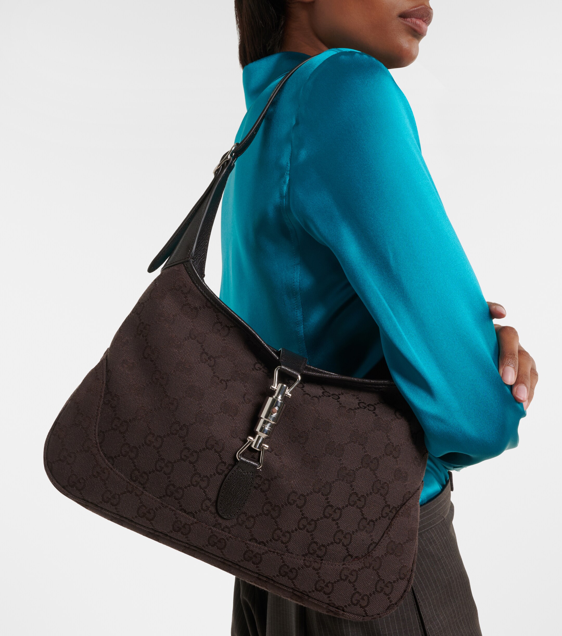 Gucci Gucci Jackie 1961 Medium canvas shoulder bag