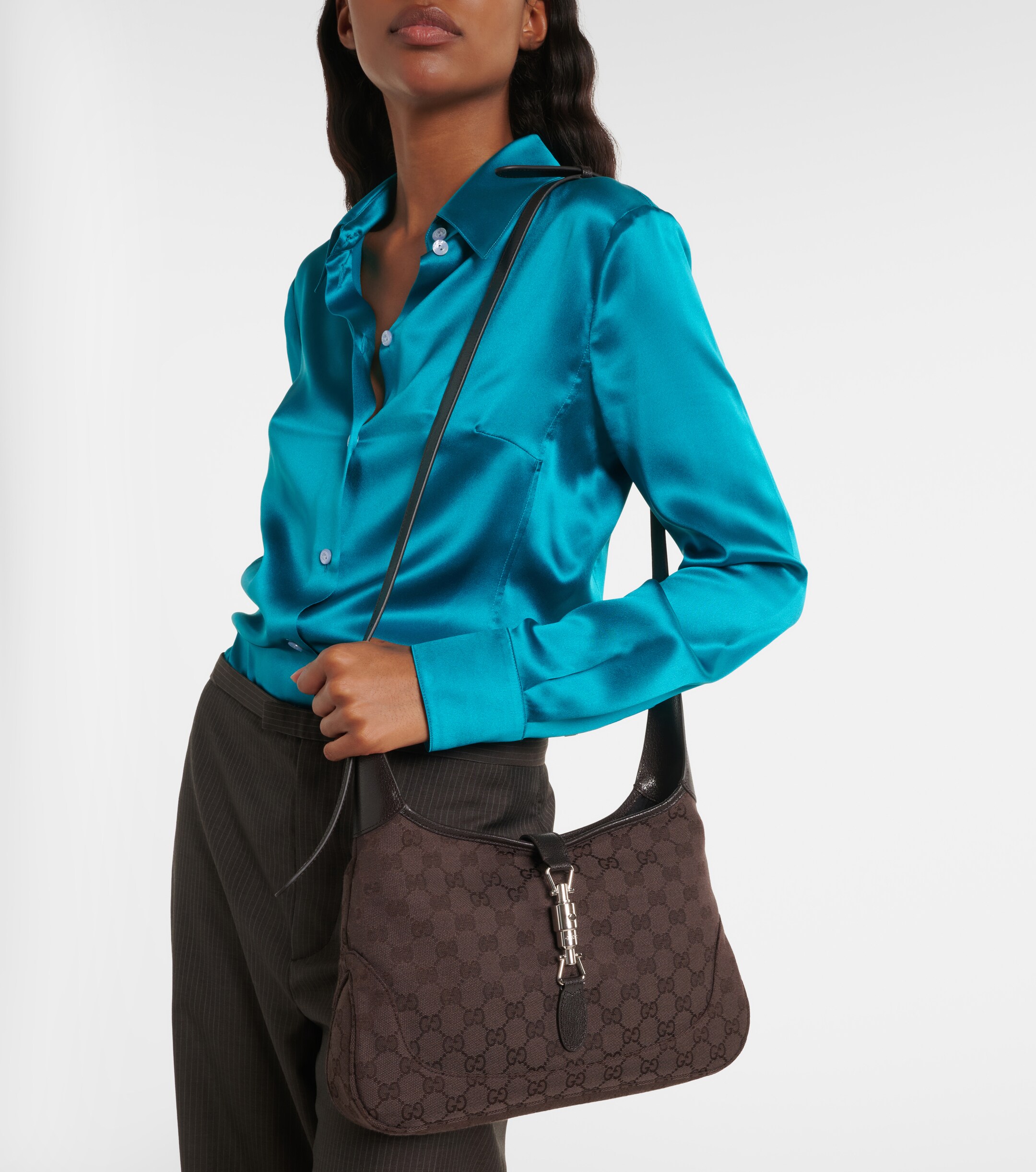 Gucci Gucci Jackie 1961 Medium canvas shoulder bag