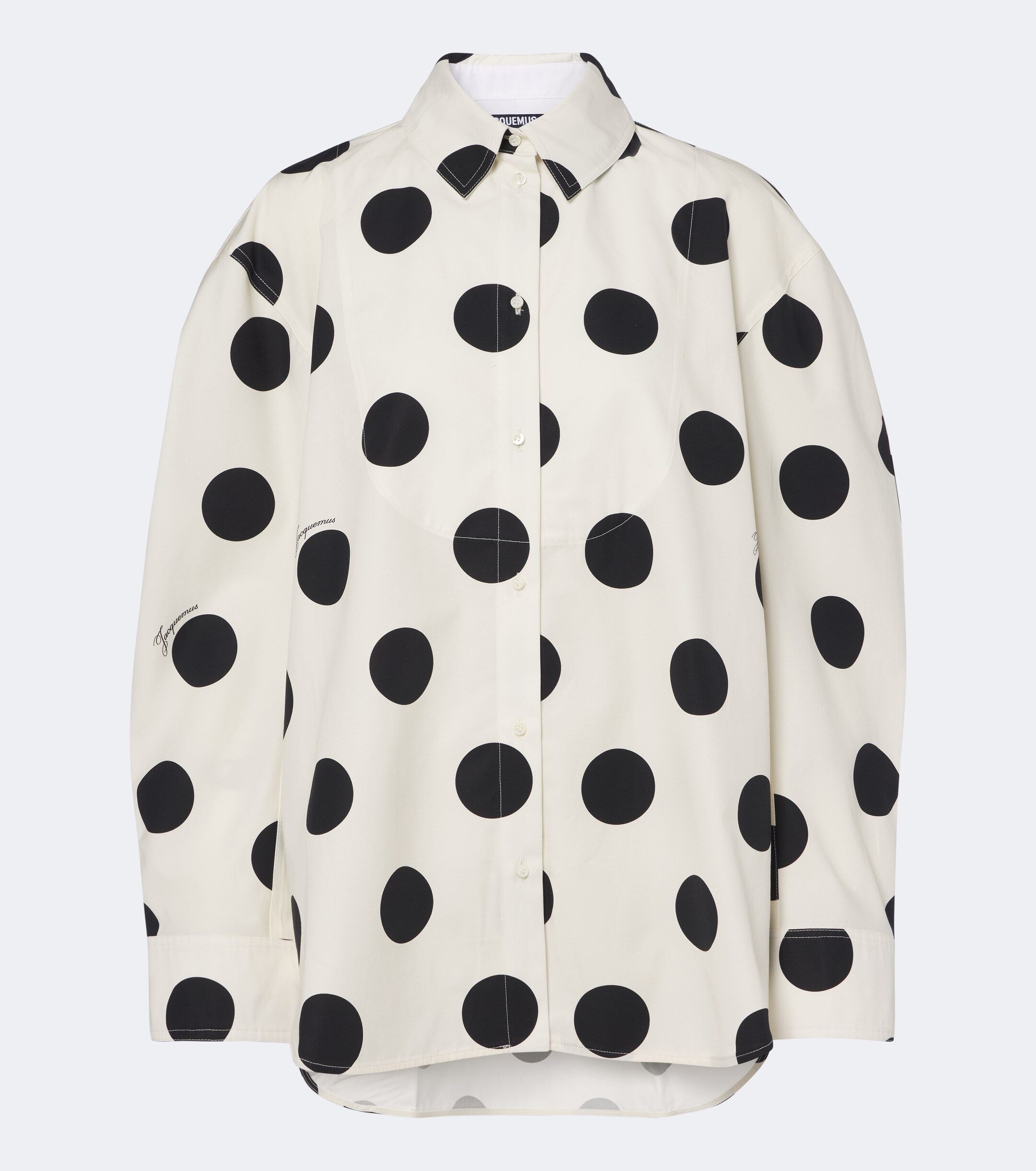 Jacquemus Jacquemus Citta polka-dot cotton shirt