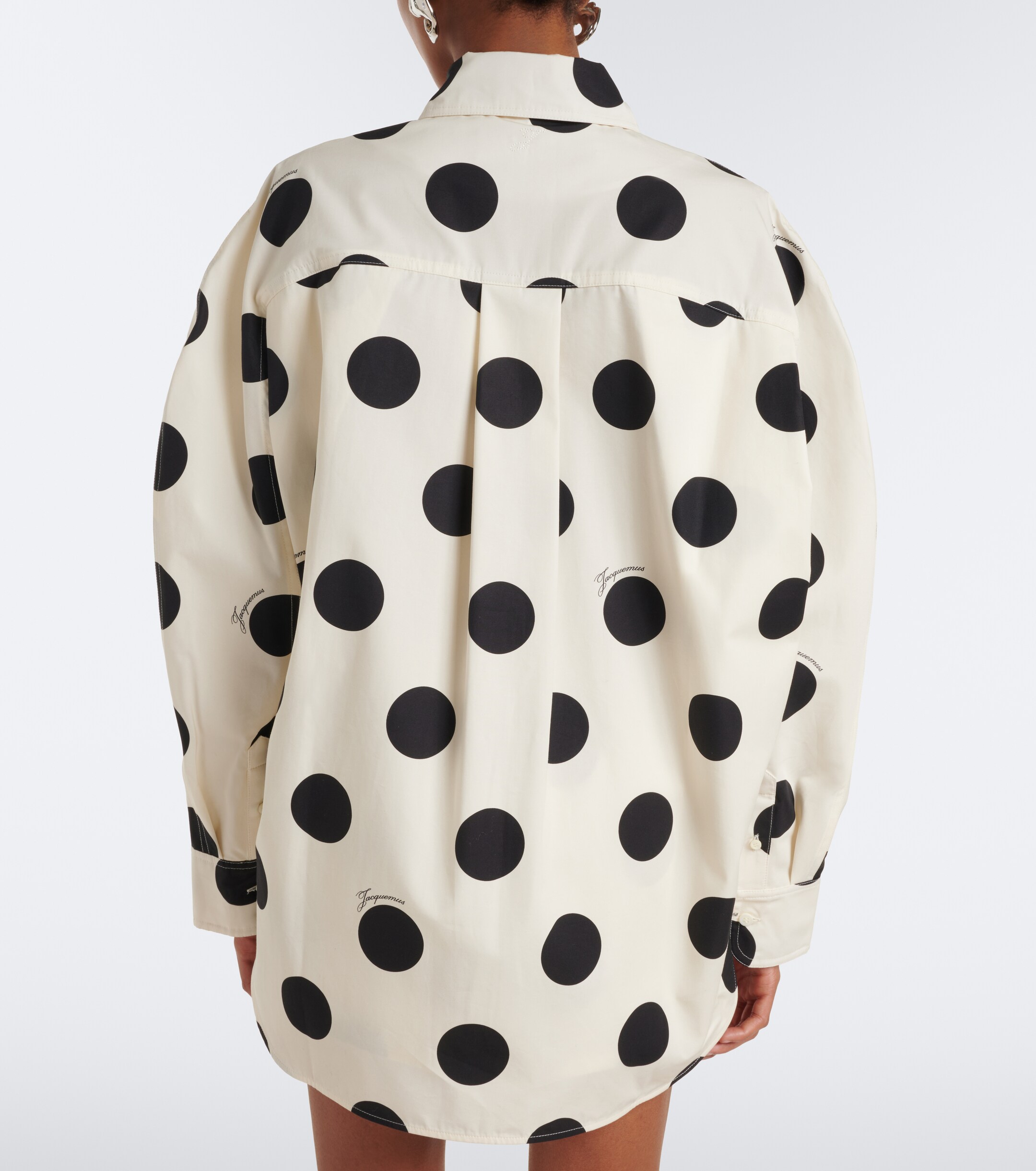 Jacquemus Jacquemus Citta polka-dot cotton shirt