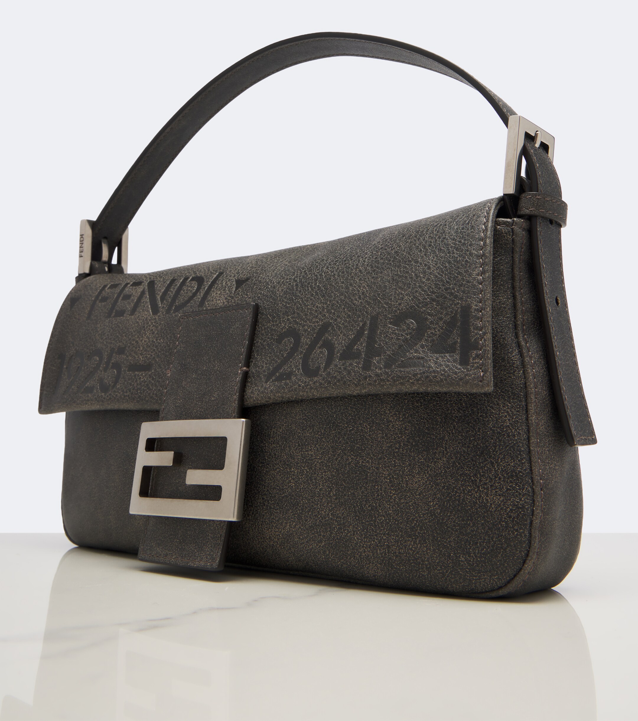Fendi Baguette® 26424 Biker Small leather shoulder bag