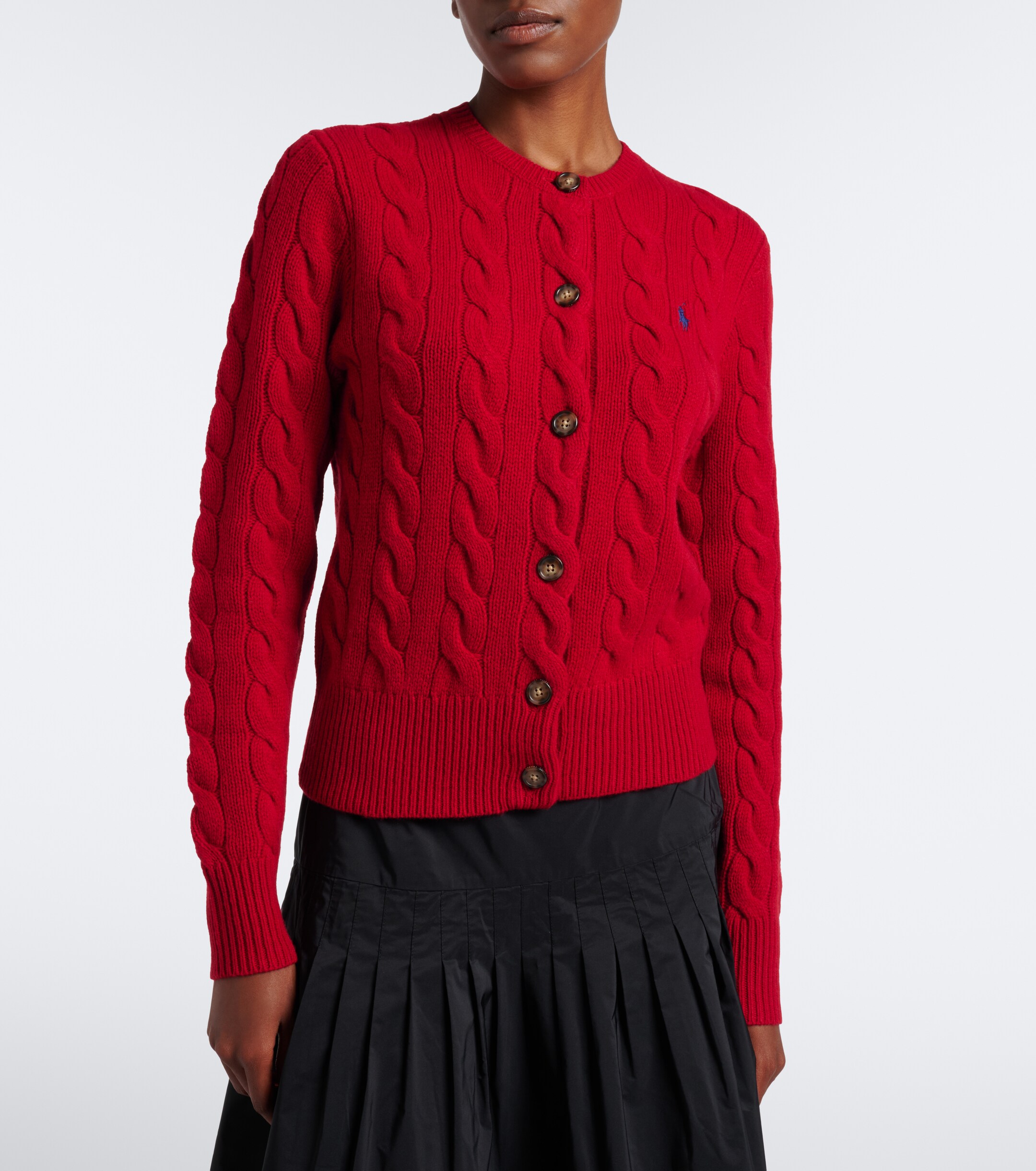 Polo Ralph Lauren Polo Ralph Lauren Cable-knit wool and cashmere cardigan