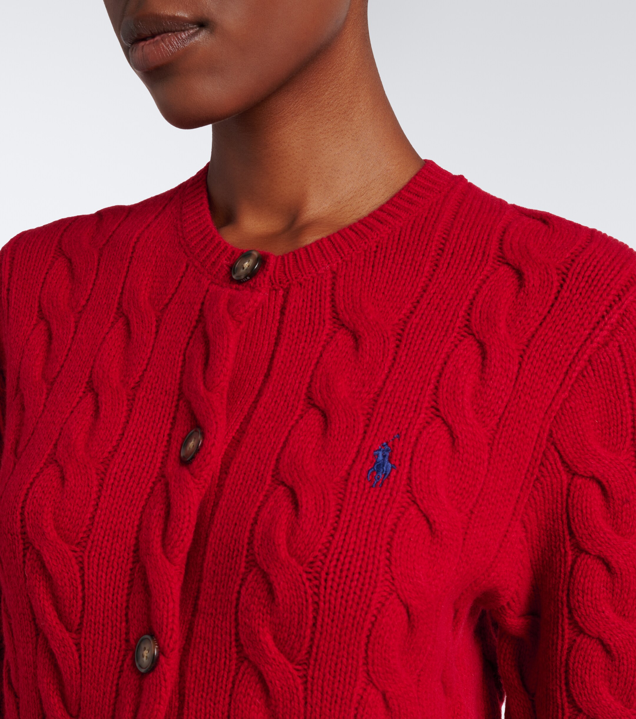 Polo Ralph Lauren Polo Ralph Lauren Cable-knit wool and cashmere cardigan