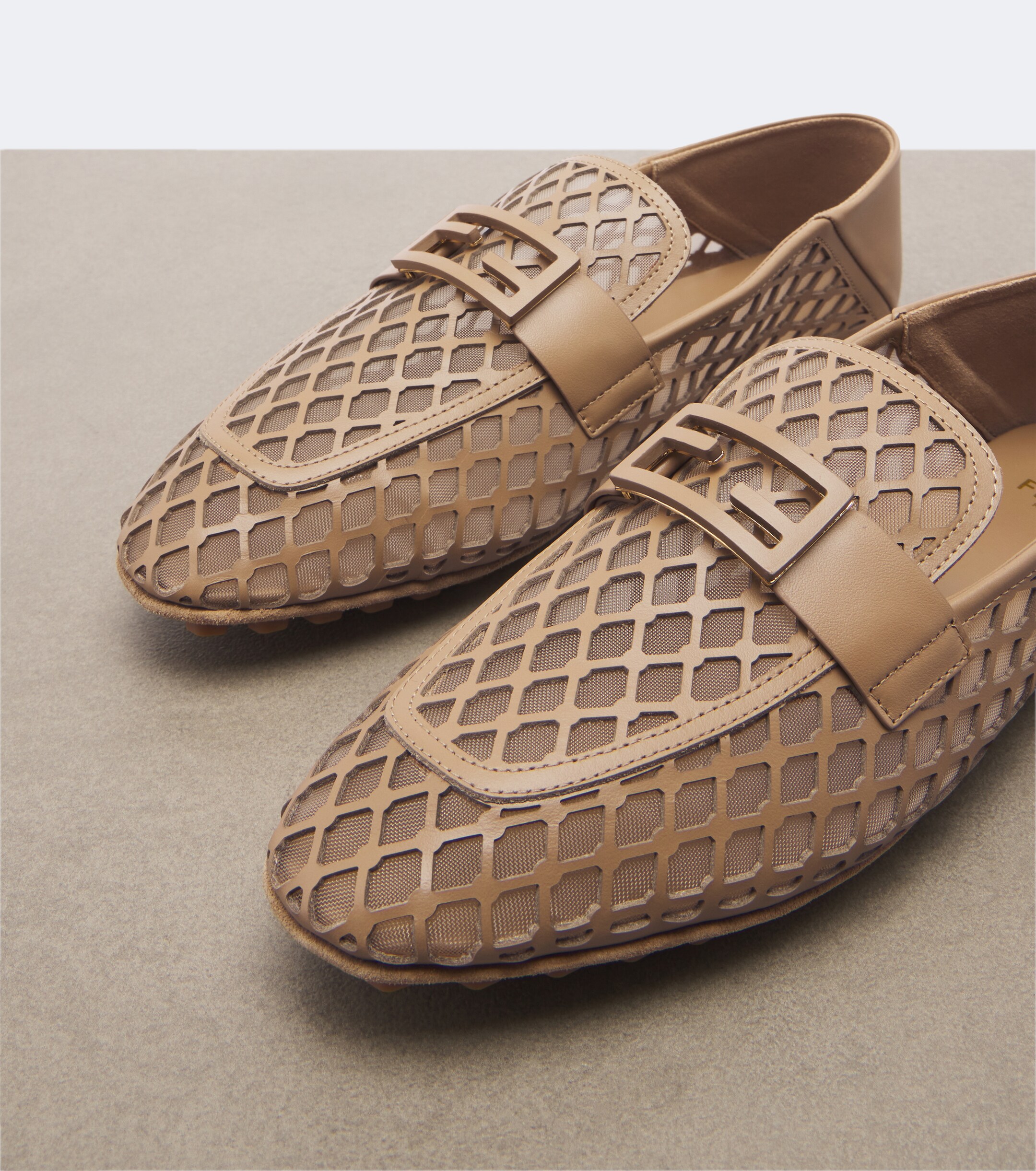 Fendi Fendi Baguette leather driving shoes