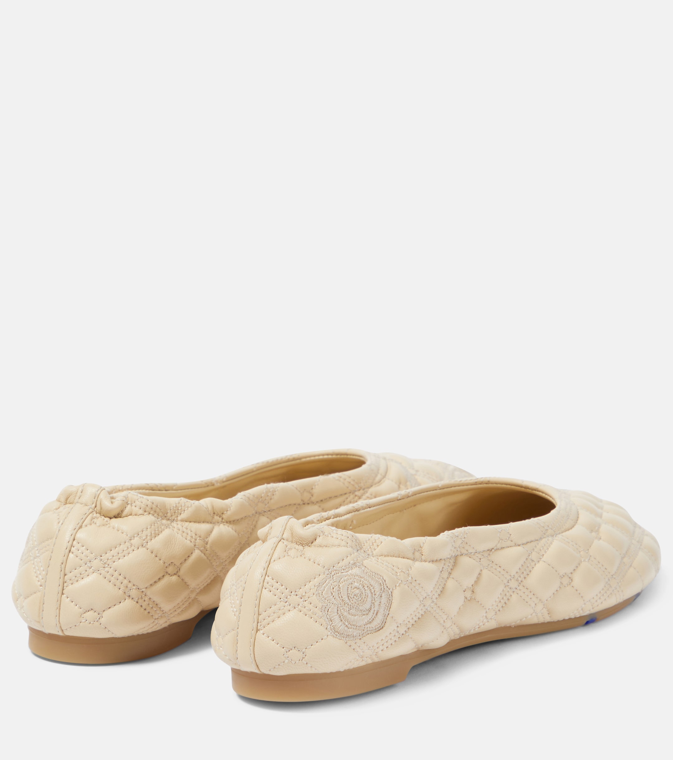 Burberry EKD quilted leather ballet flats thumbnail