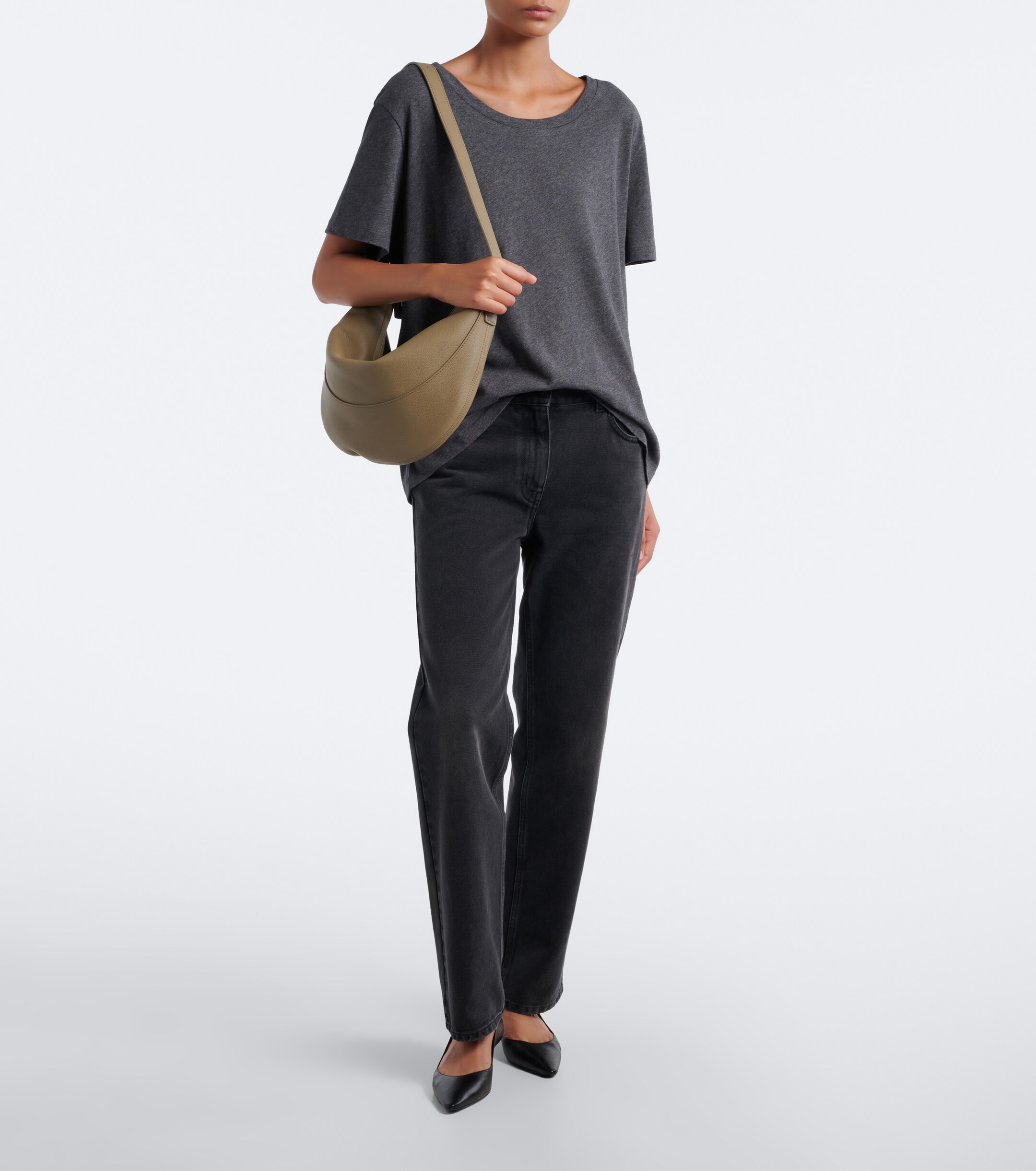 The Row Jouve Small leather shoulder bag