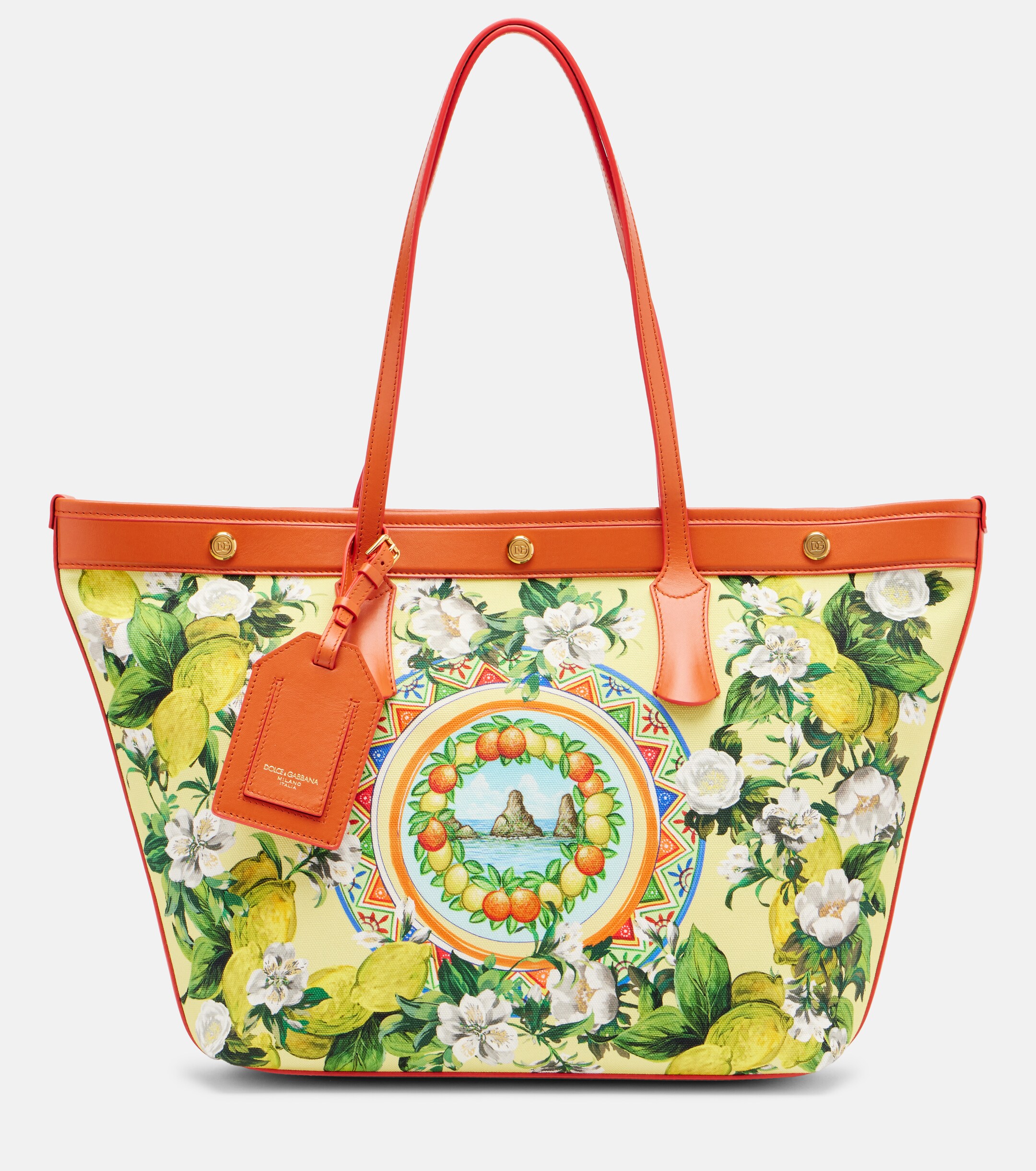 Dolce&Gabbana Taormina Large printed canvas shopper