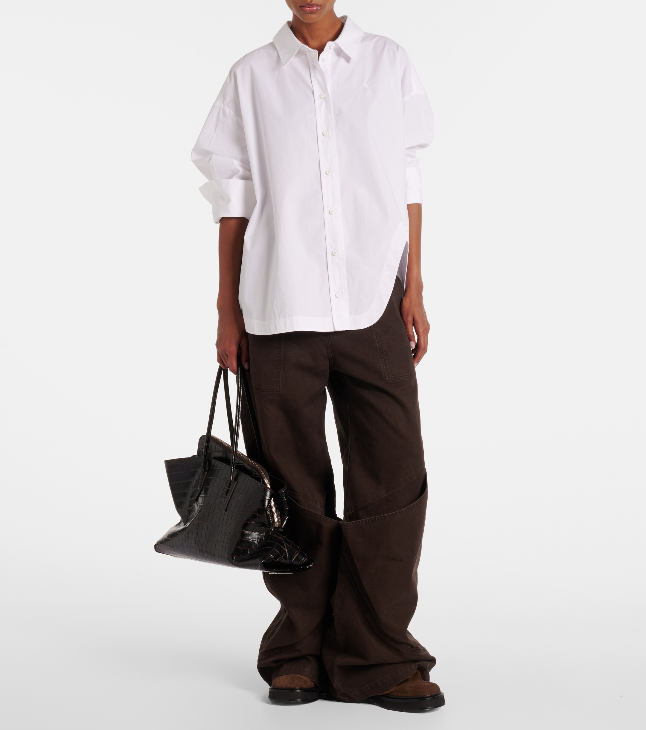 THE ATTICO La Passeggiata Medium leather tote