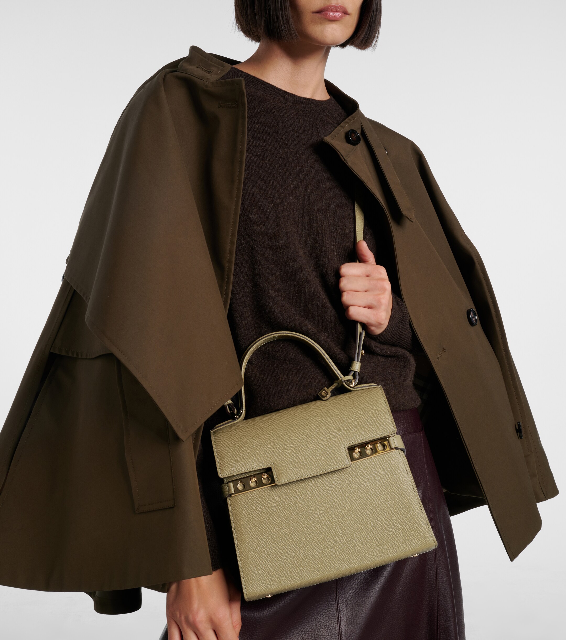 Delvaux Tempête PM leather tote bag thumbnail