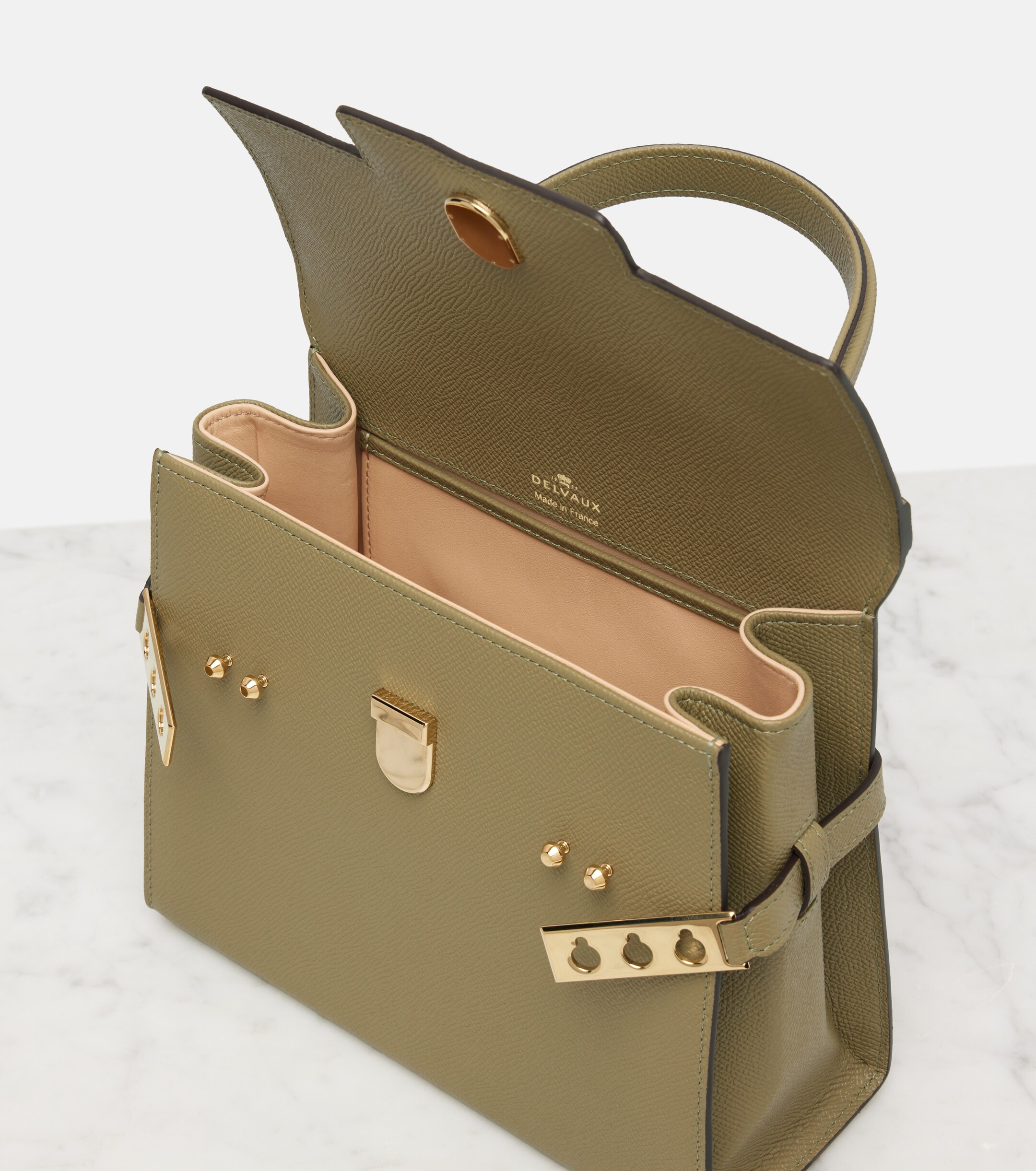 Delvaux Tempête PM leather tote bag thumbnail