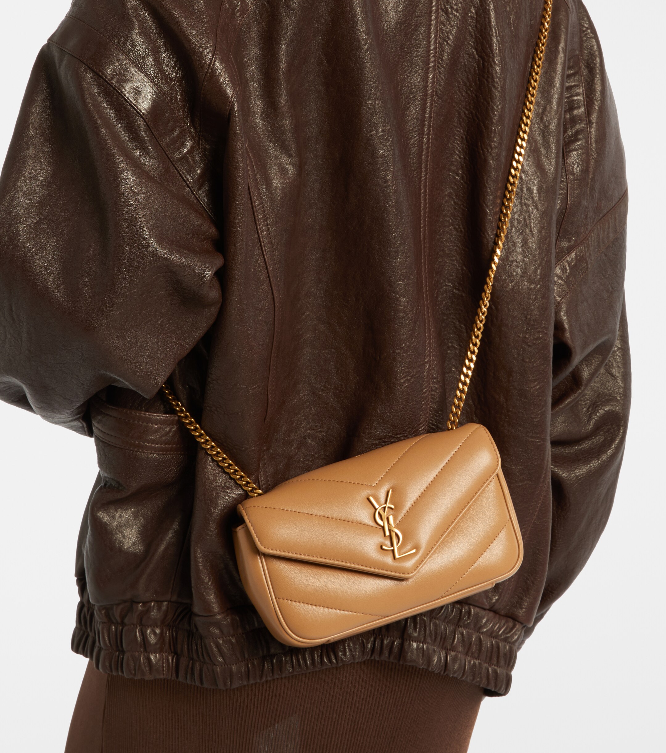 Saint Laurent Saint Laurent Loulou Mini leather crossbody bag