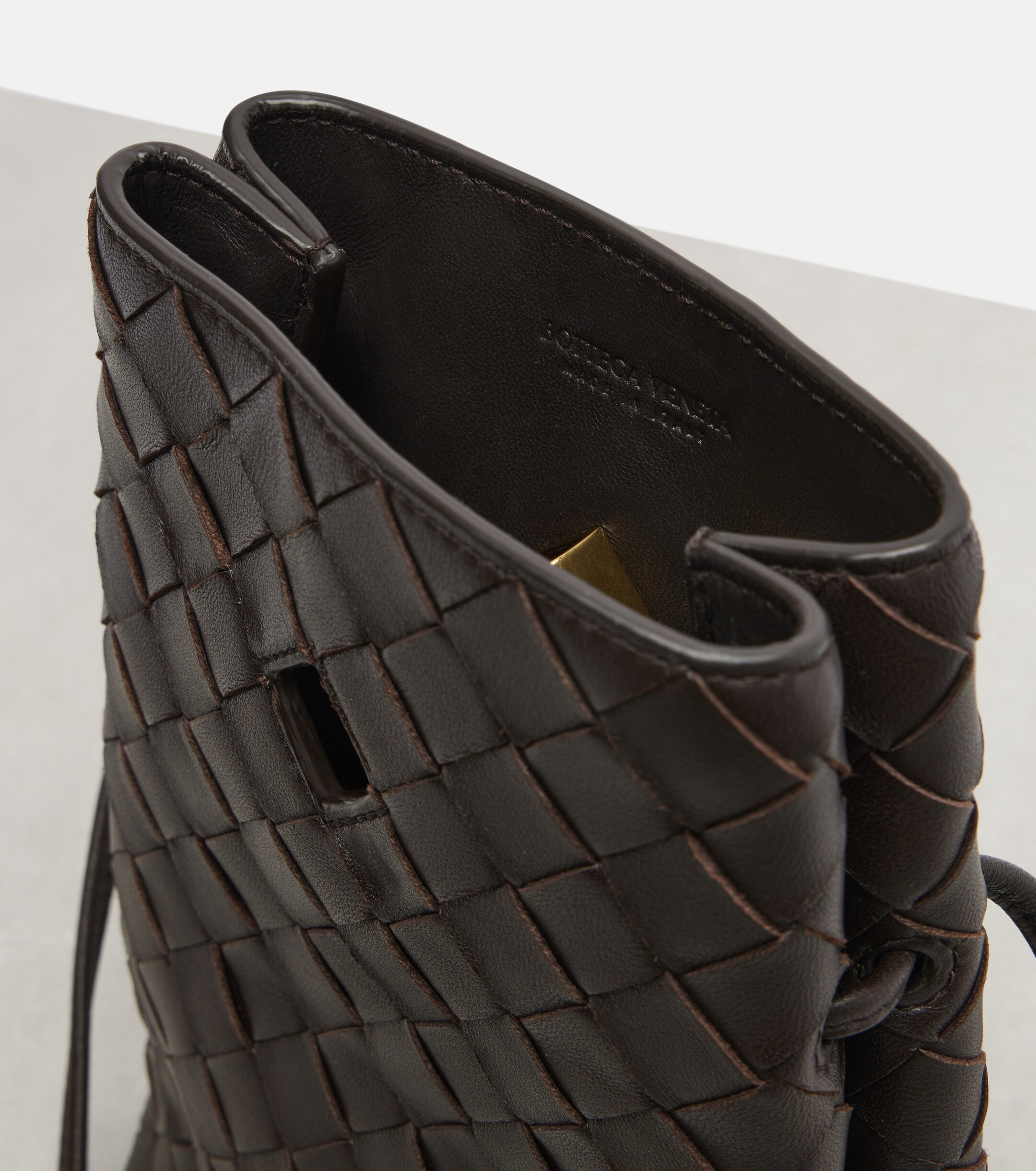 Bottega Veneta Andiamo Intrecciato leather phone pouch