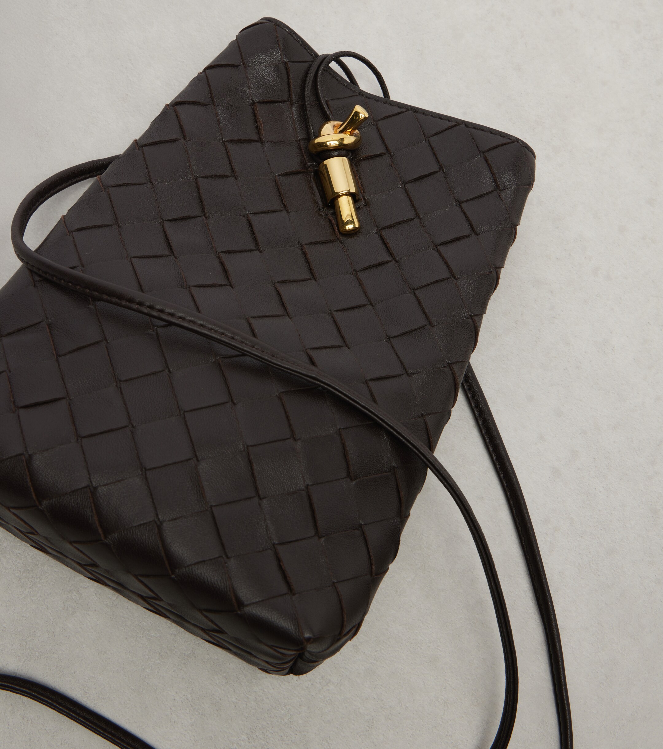 Bottega Veneta Andiamo Intrecciato leather phone pouch