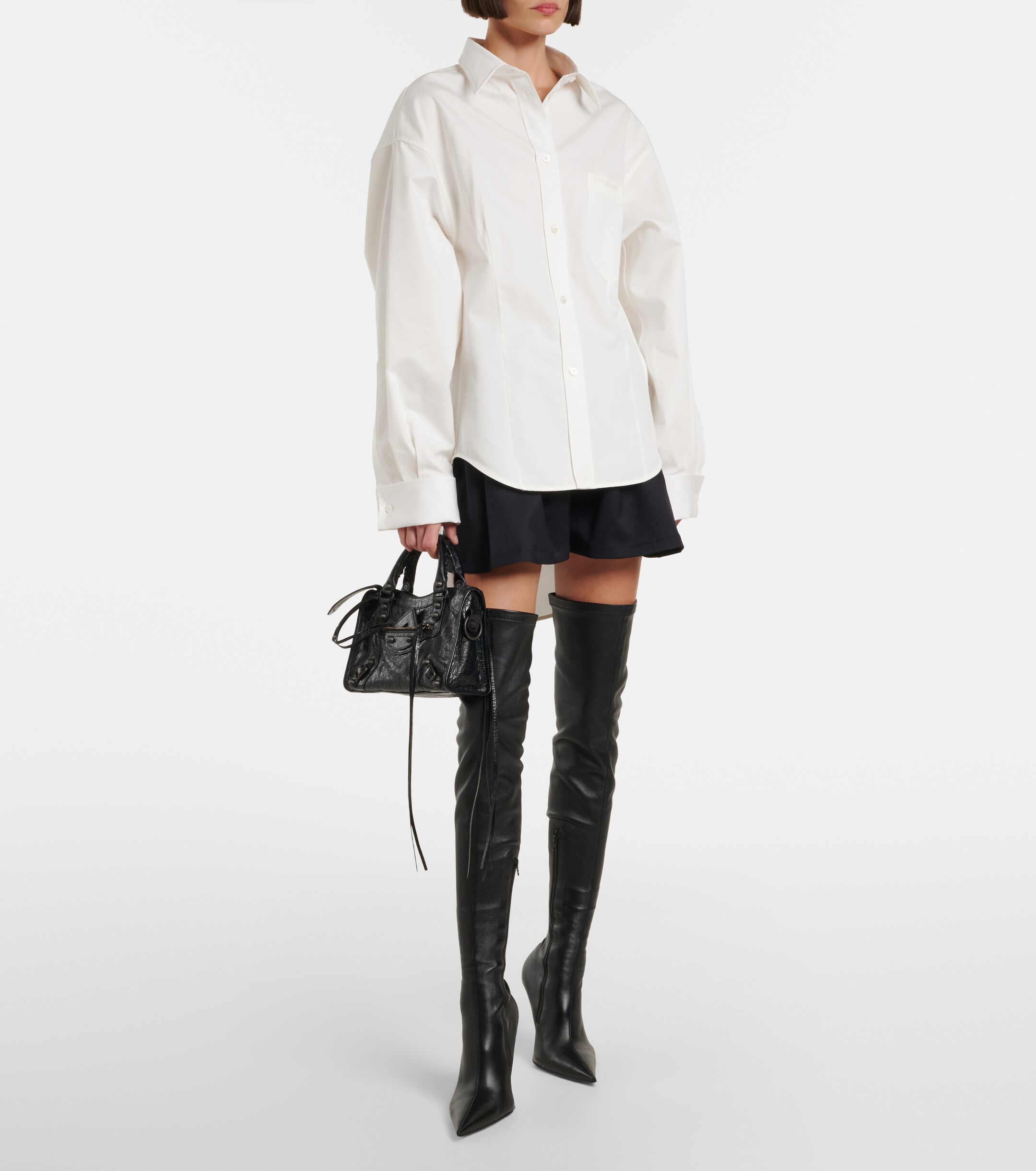 Balenciaga Le City Mini leather tote bag