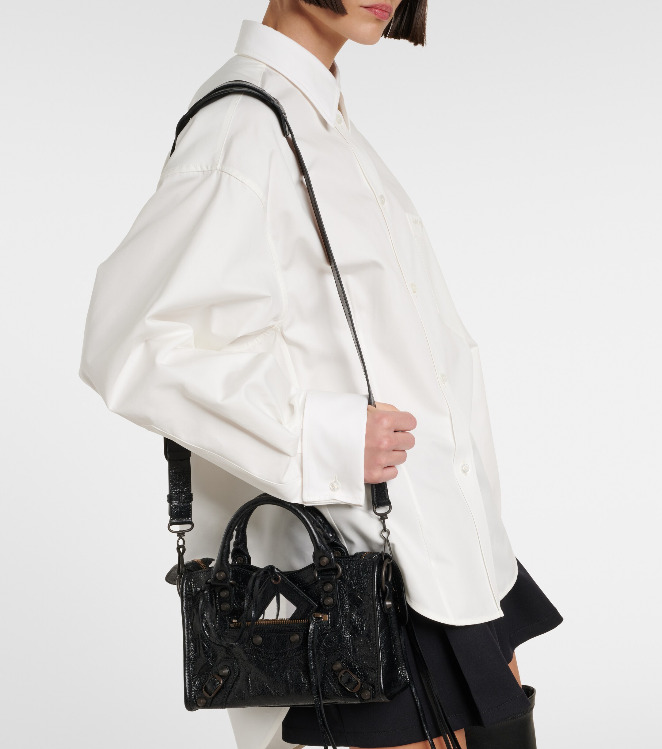 Balenciaga Le City Mini leather tote bag