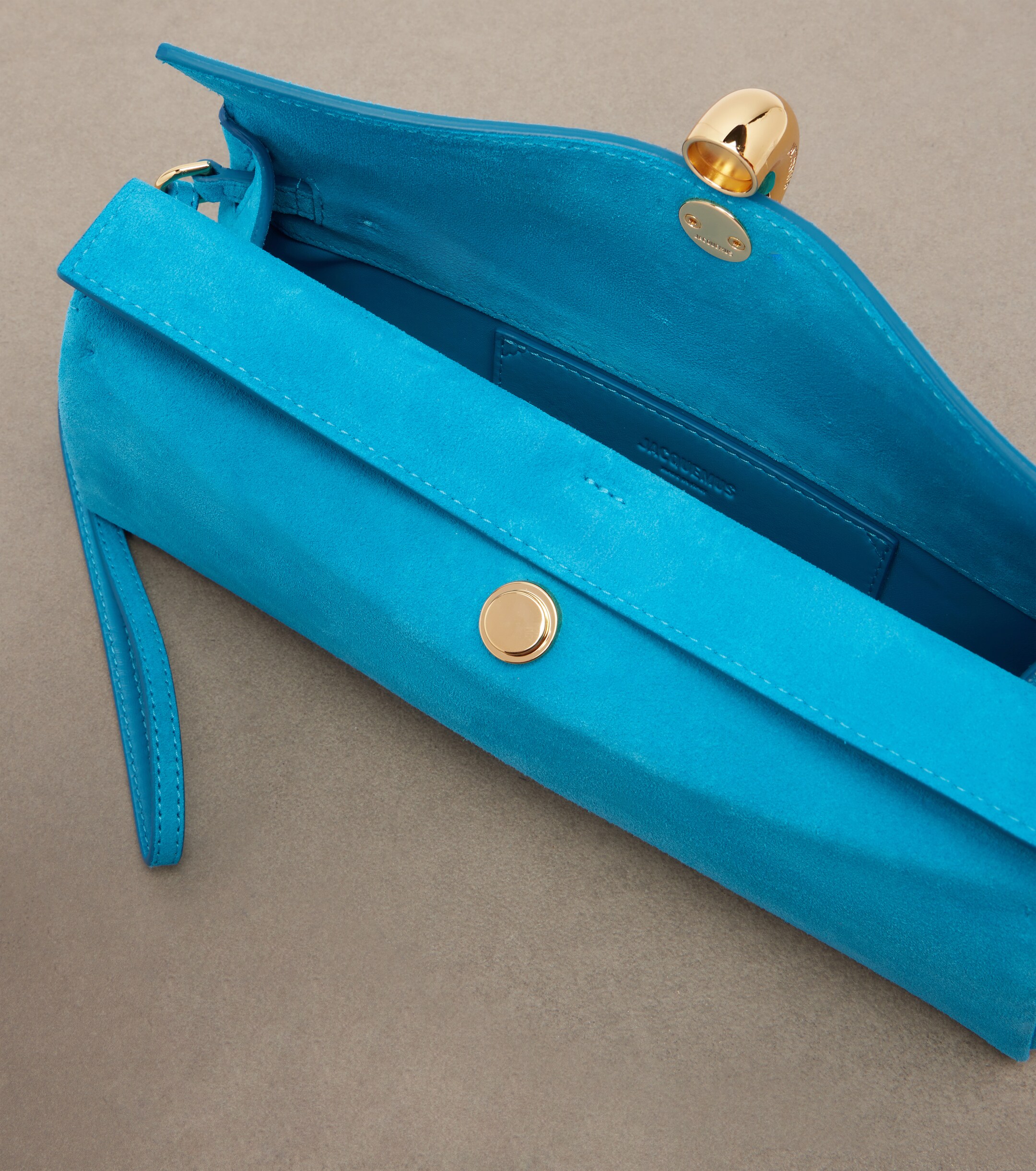 Jacquemus Valérie suede clutch