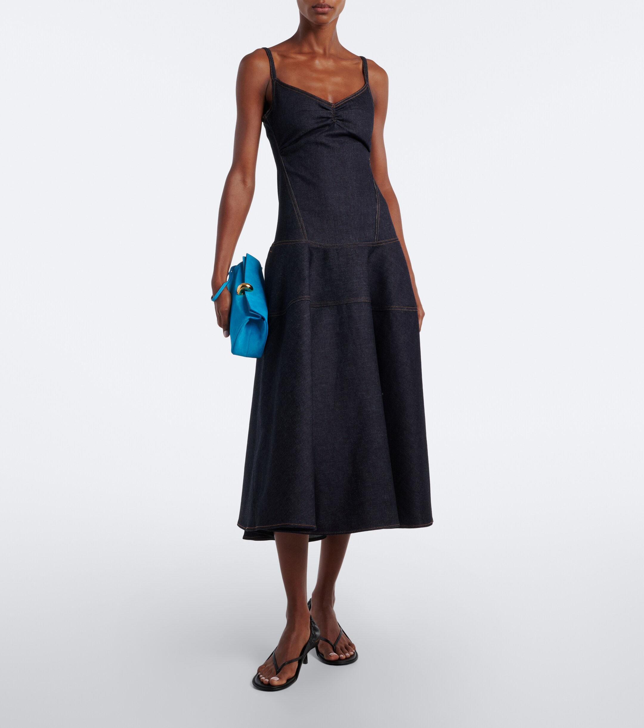 Jacquemus Valérie suede clutch