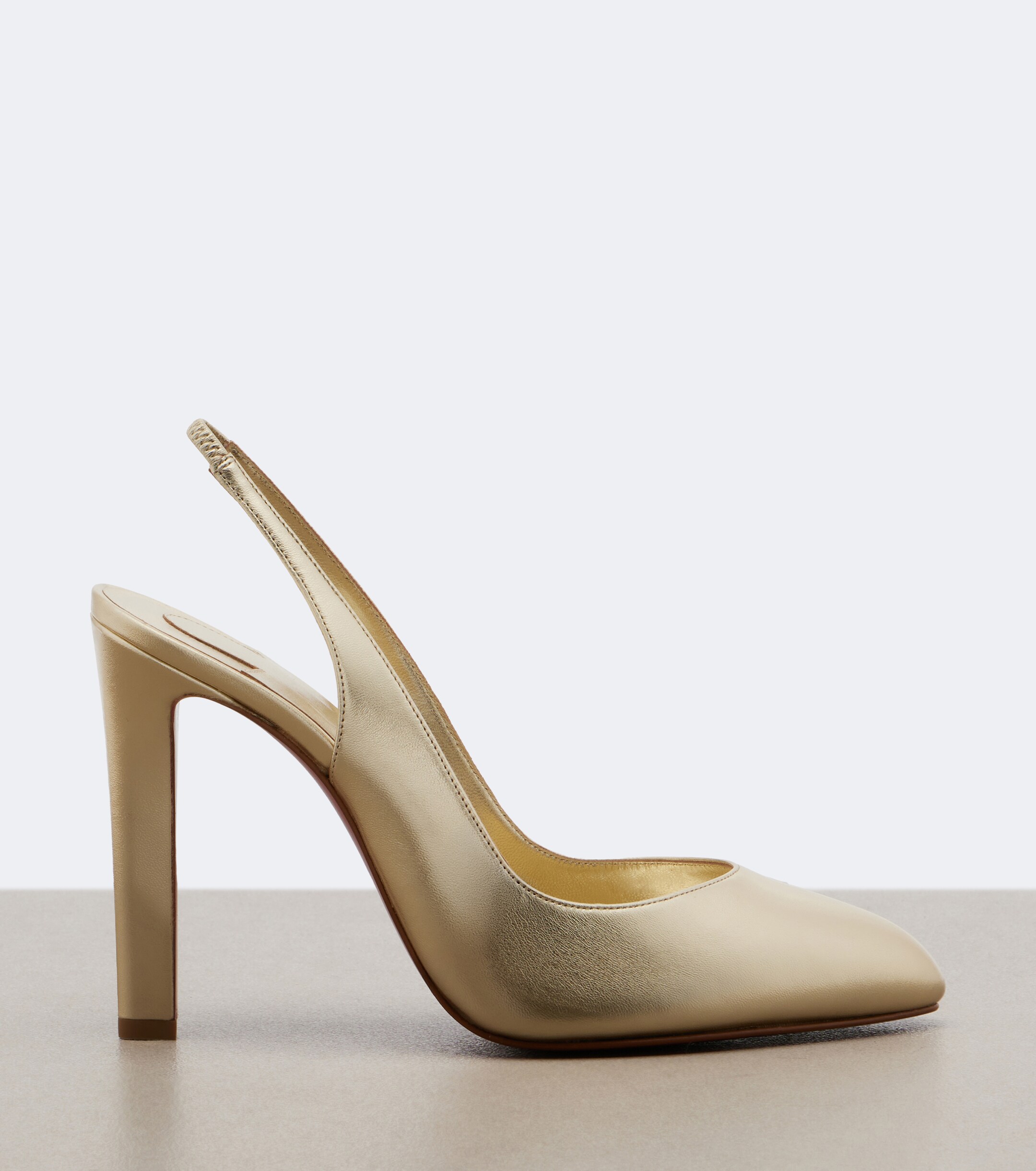CHRISTIAN LOUBOUTIN Christian Louboutin Fannylove metallic leather slingback pumps