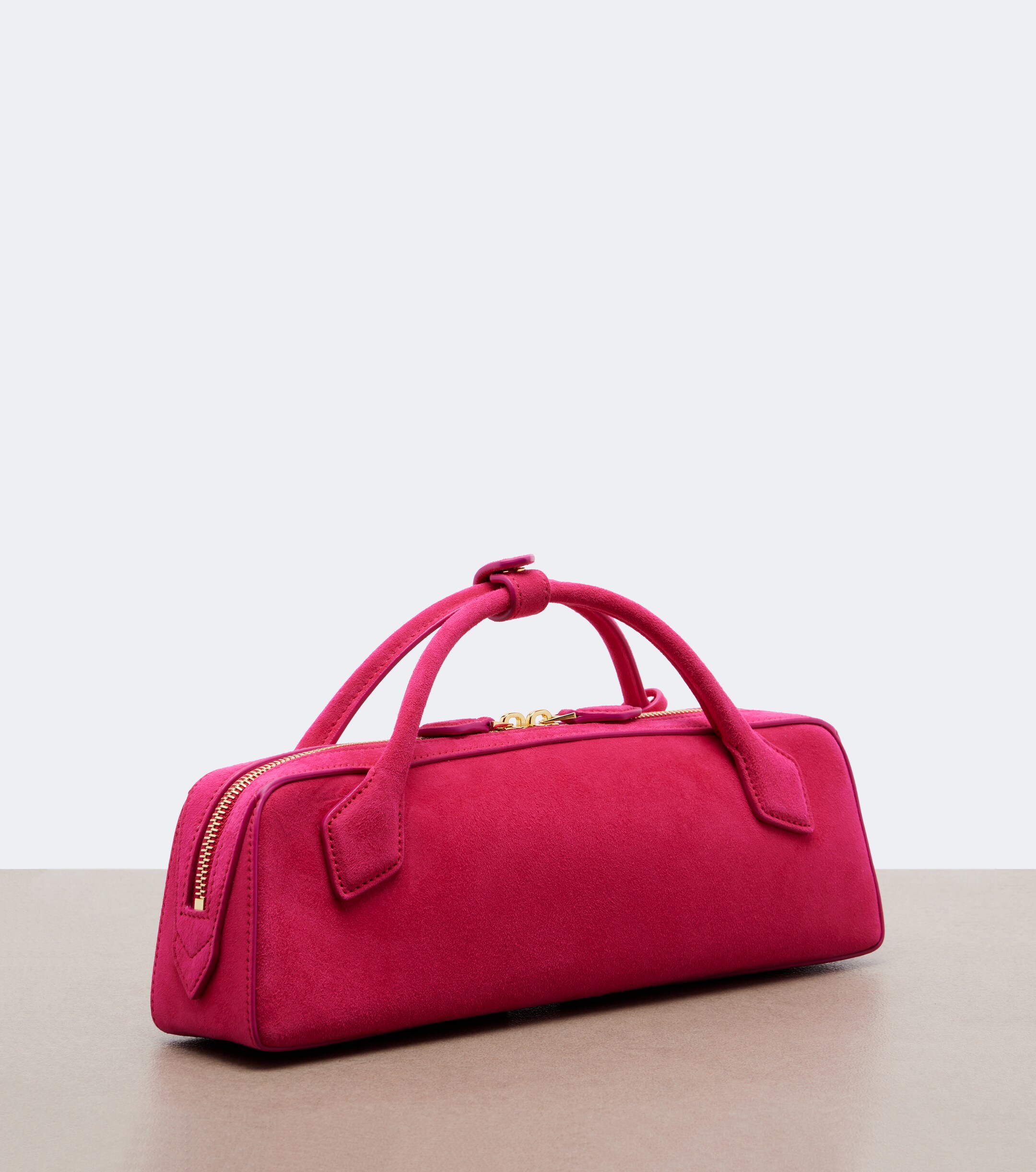Alaïa Le Teckel Small suede clutch