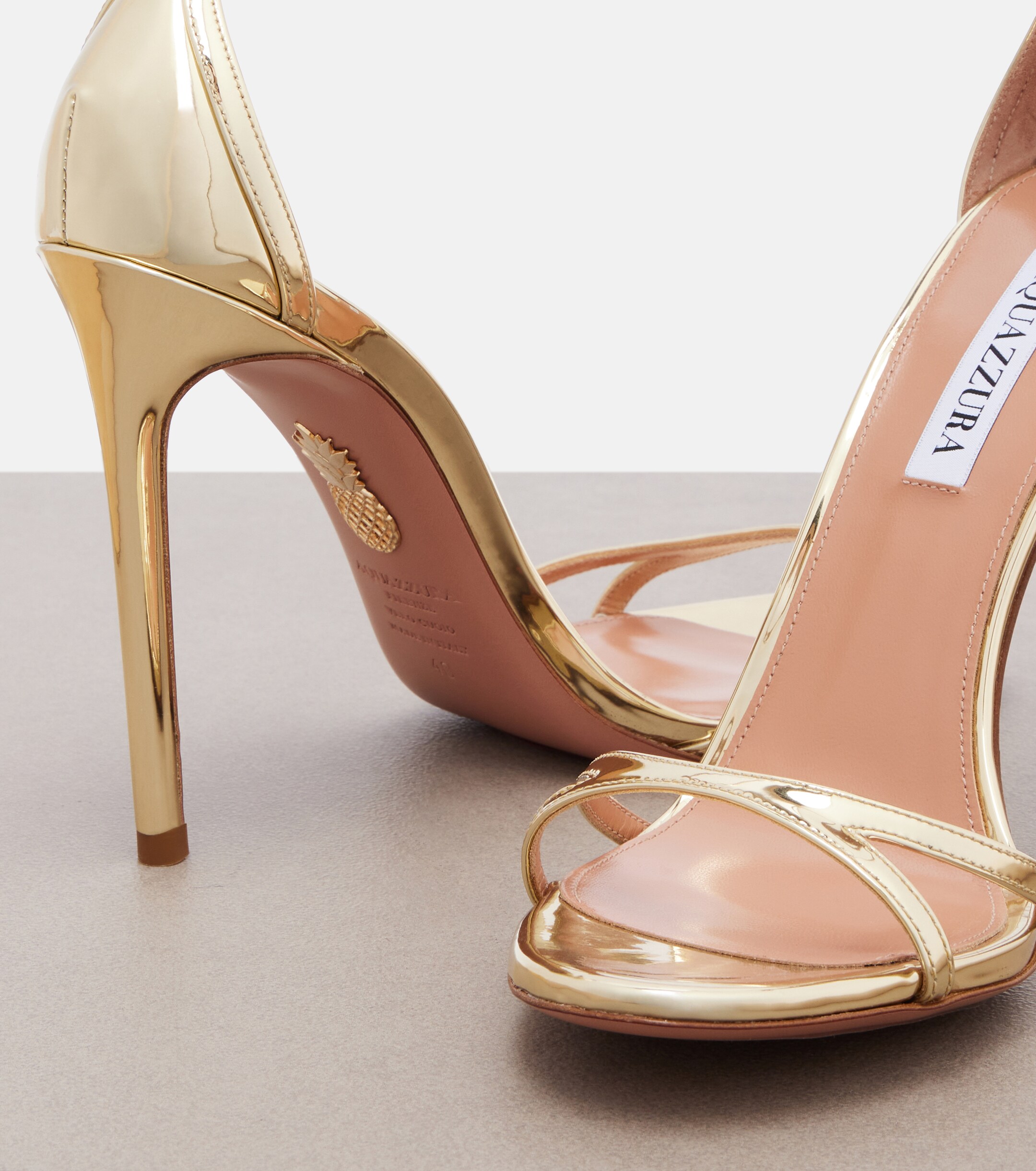 AQUAZZURA Aquazzura Metallic leather sandals