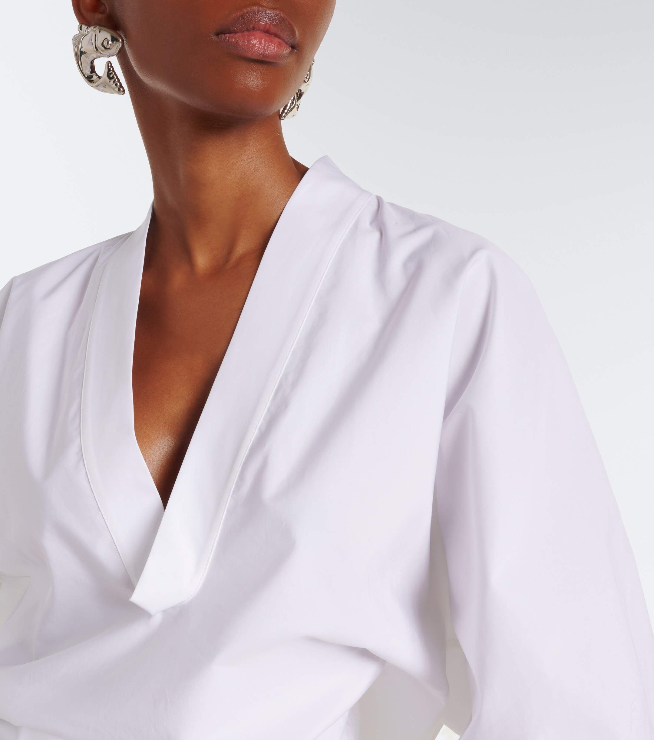 Jacquemus Jacquemus Colombe cotton poplin blouse