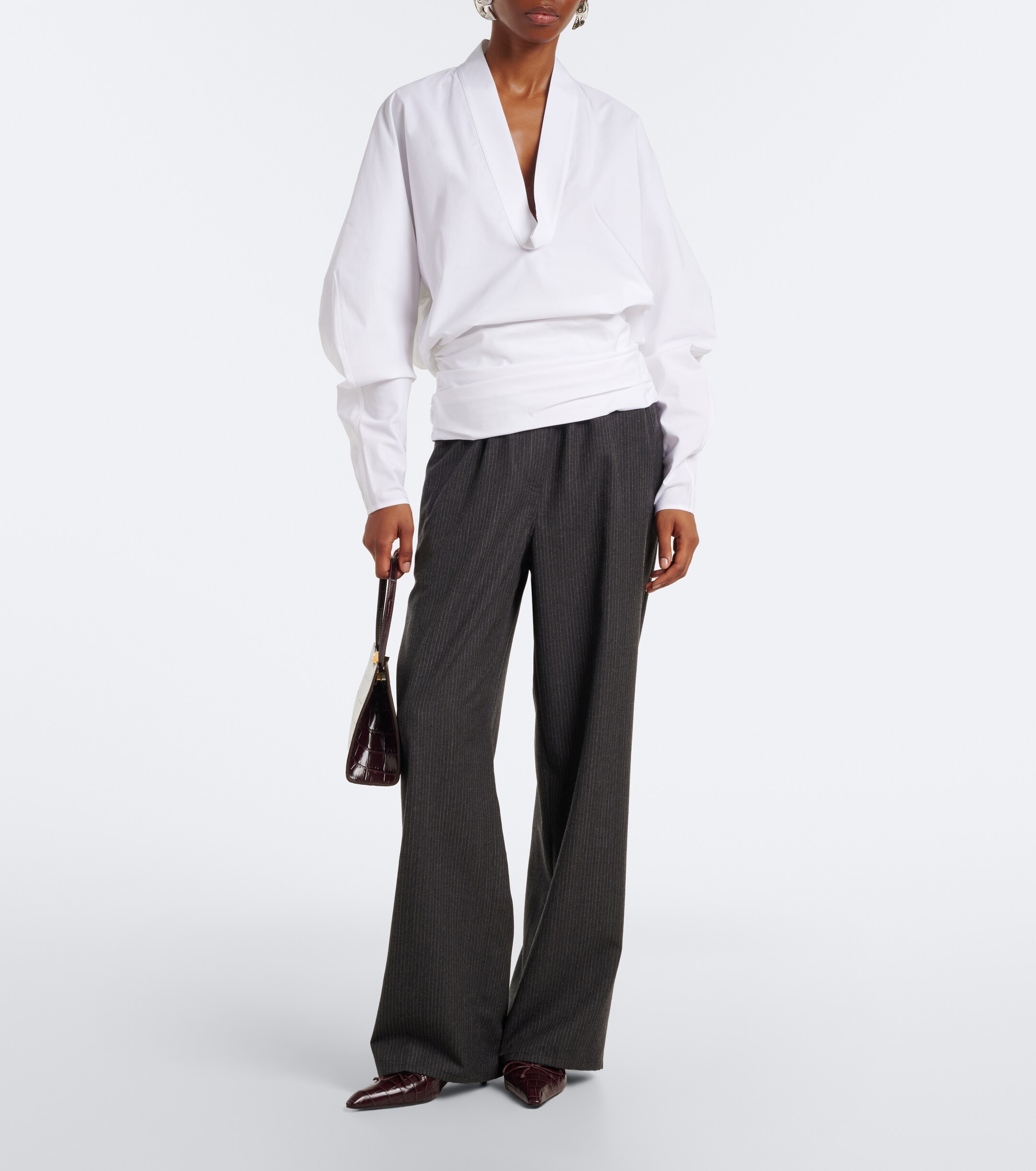 Jacquemus Jacquemus Colombe cotton poplin blouse