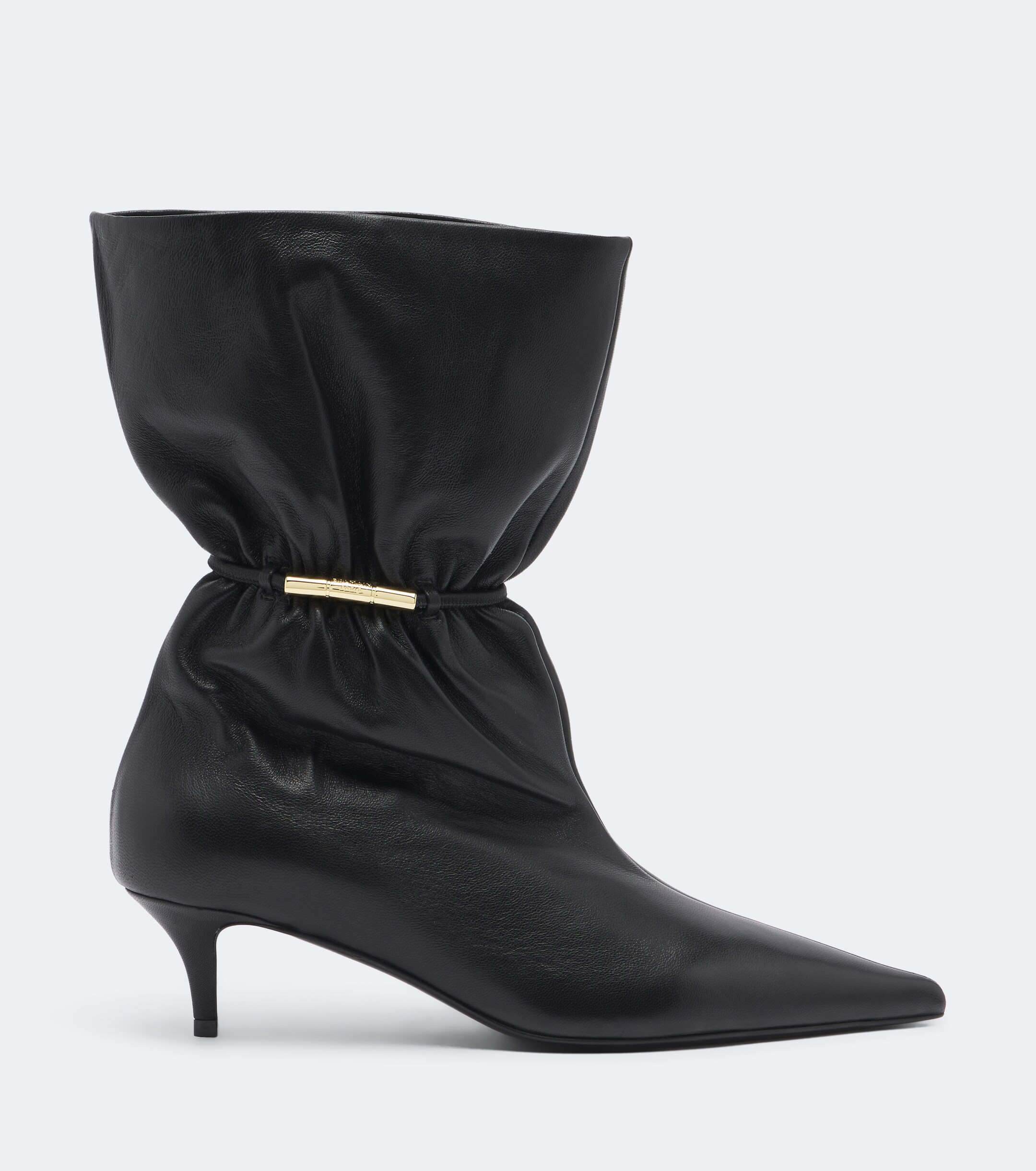 Balmain Balmain Gathered leather ankle boots