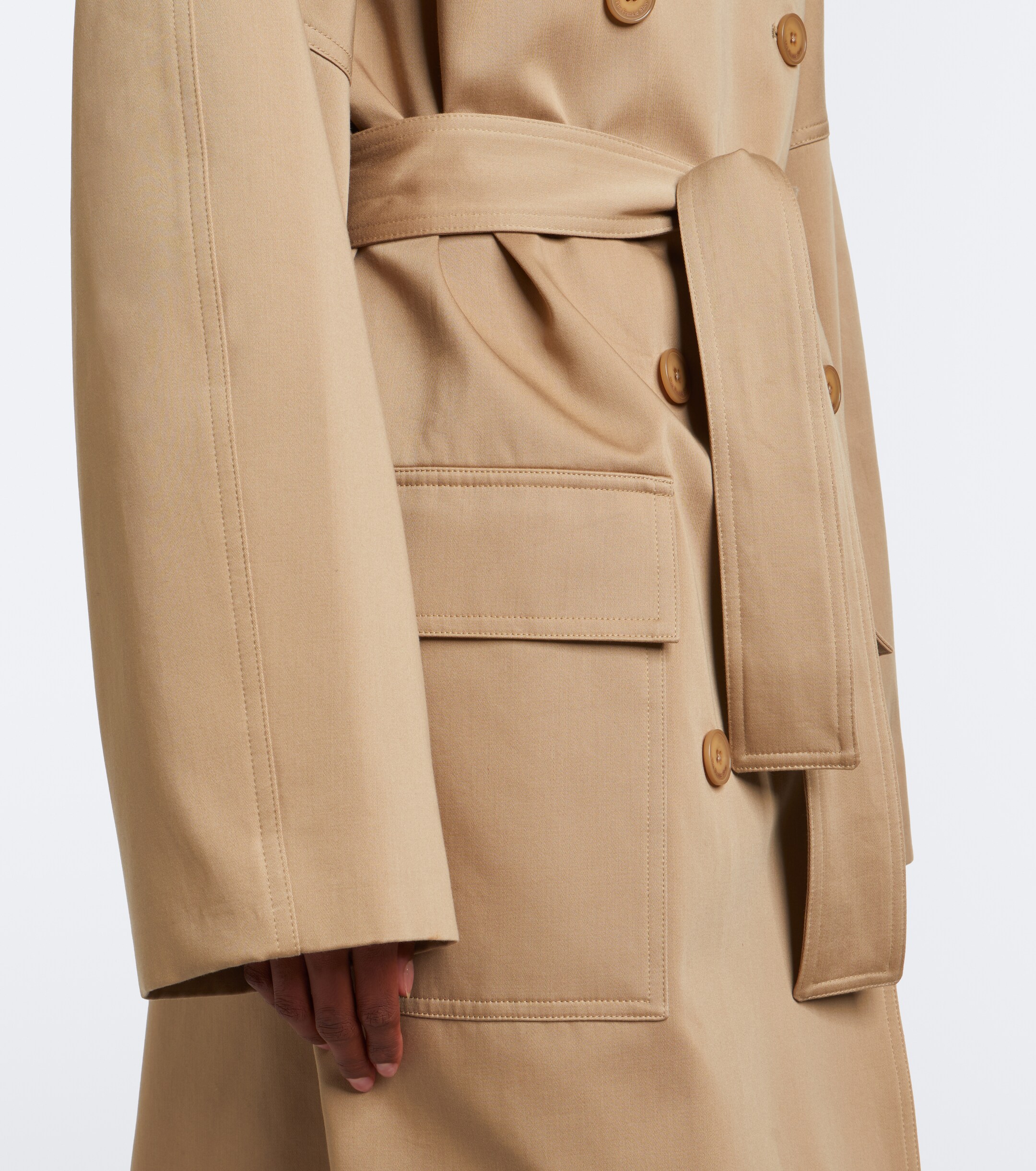The Frankie Shop The Frankie Shop Tess cotton gaberdine trench coat