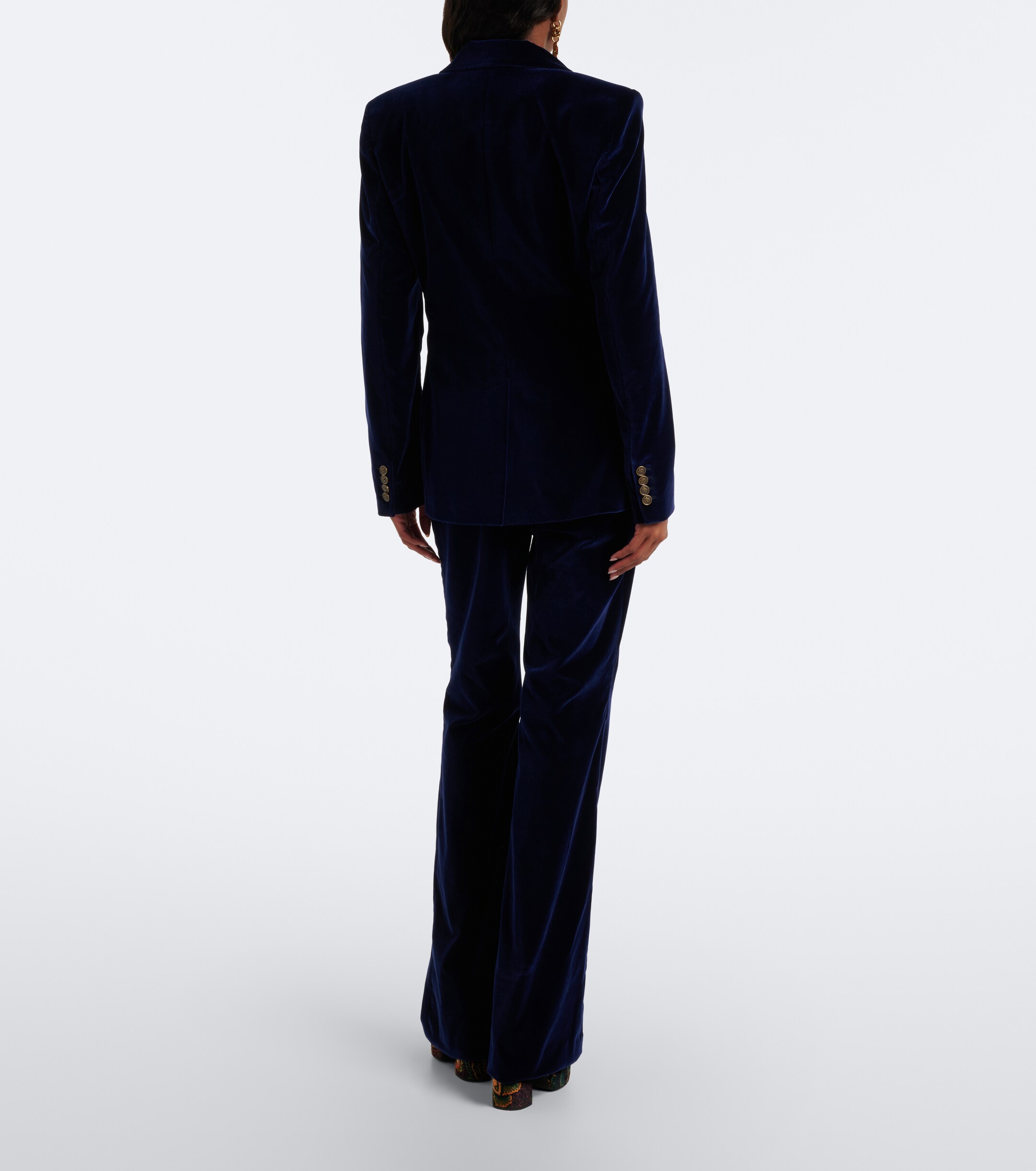 Etro Etro Cotton velvet flared pants