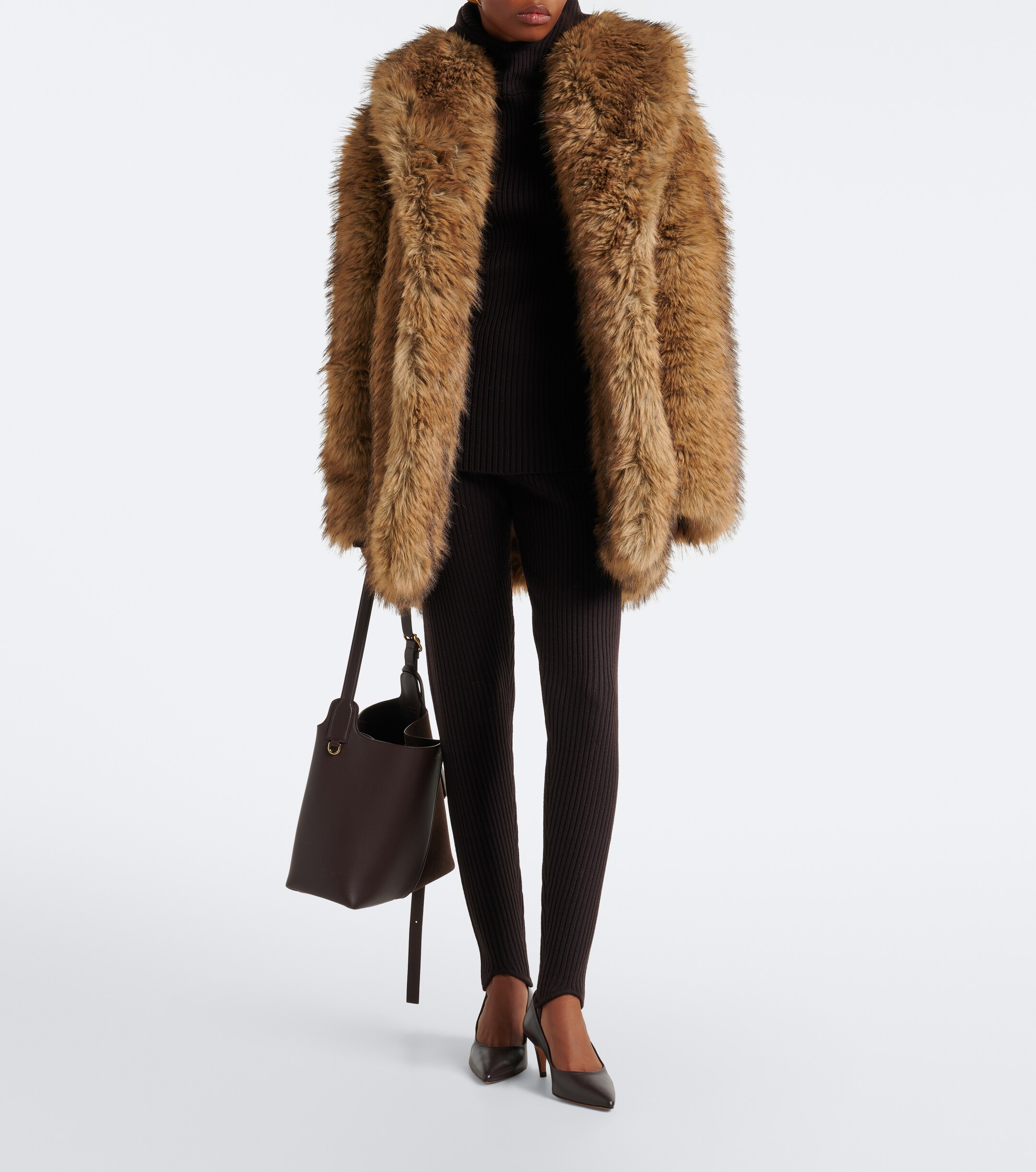 The Frankie Shop The Frankie Shop Piuma ribbed-knit wool stirrup leggings