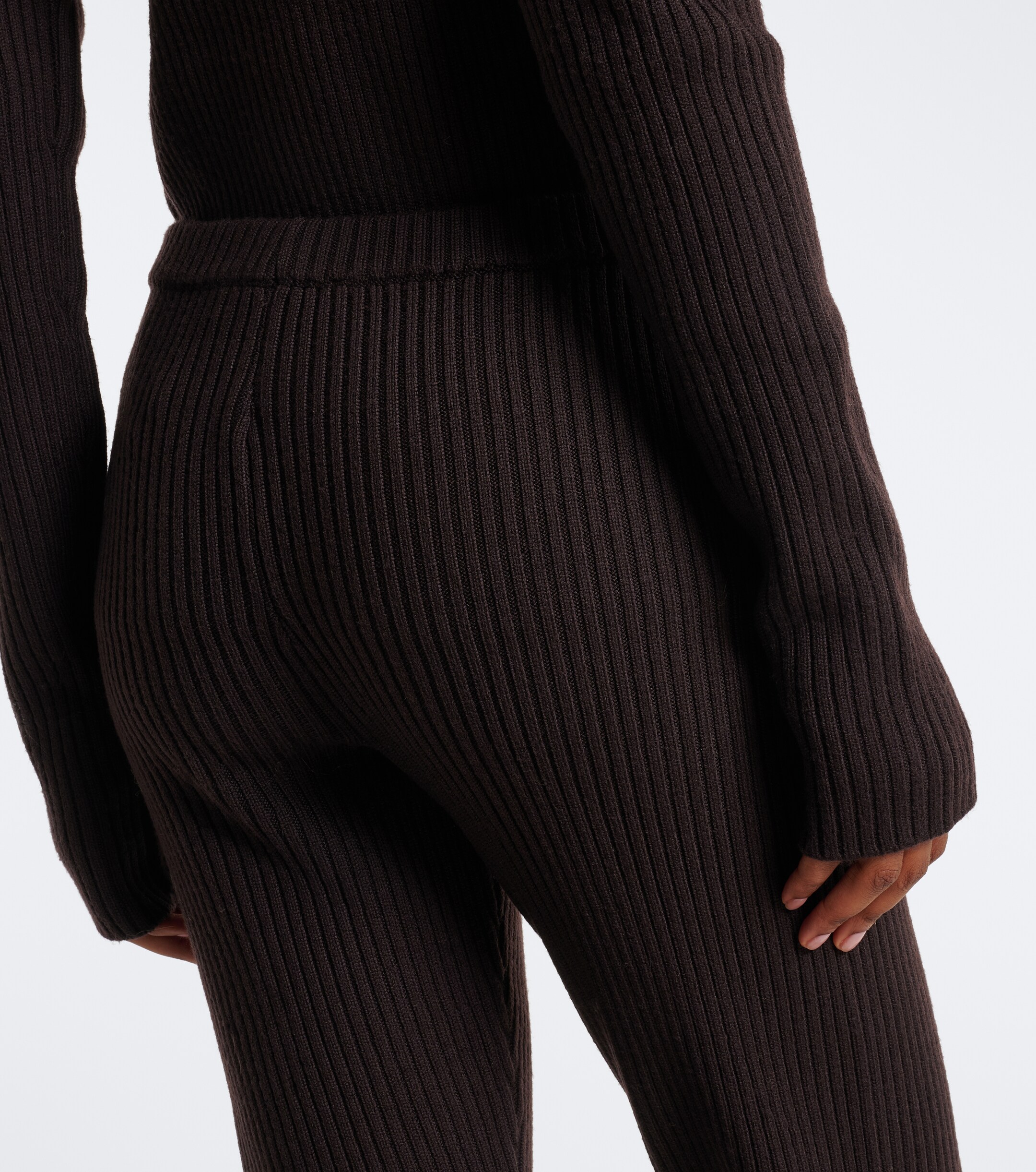The Frankie Shop The Frankie Shop Piuma ribbed-knit wool stirrup leggings