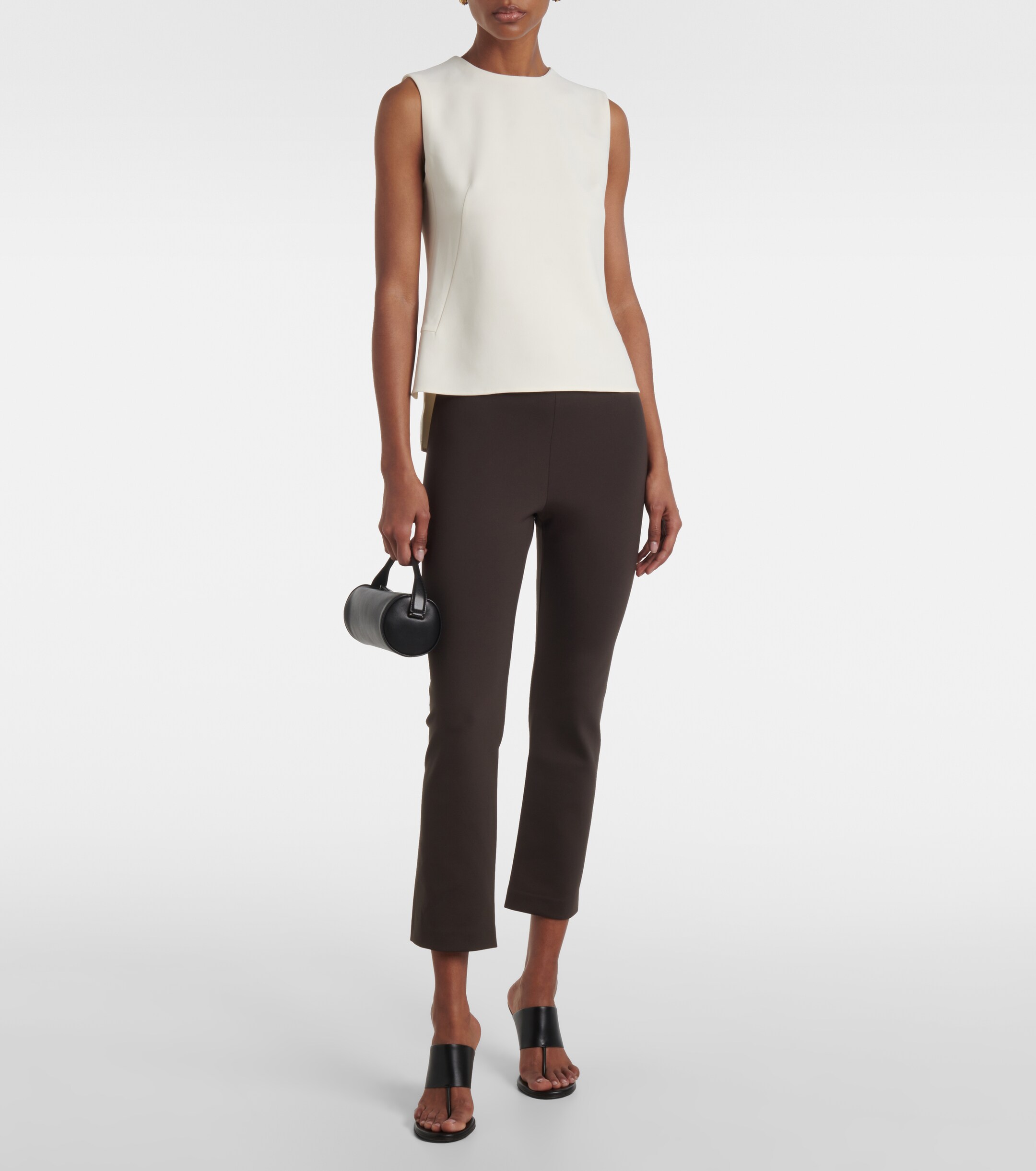 Fforme Shim cropped jersey slim pants