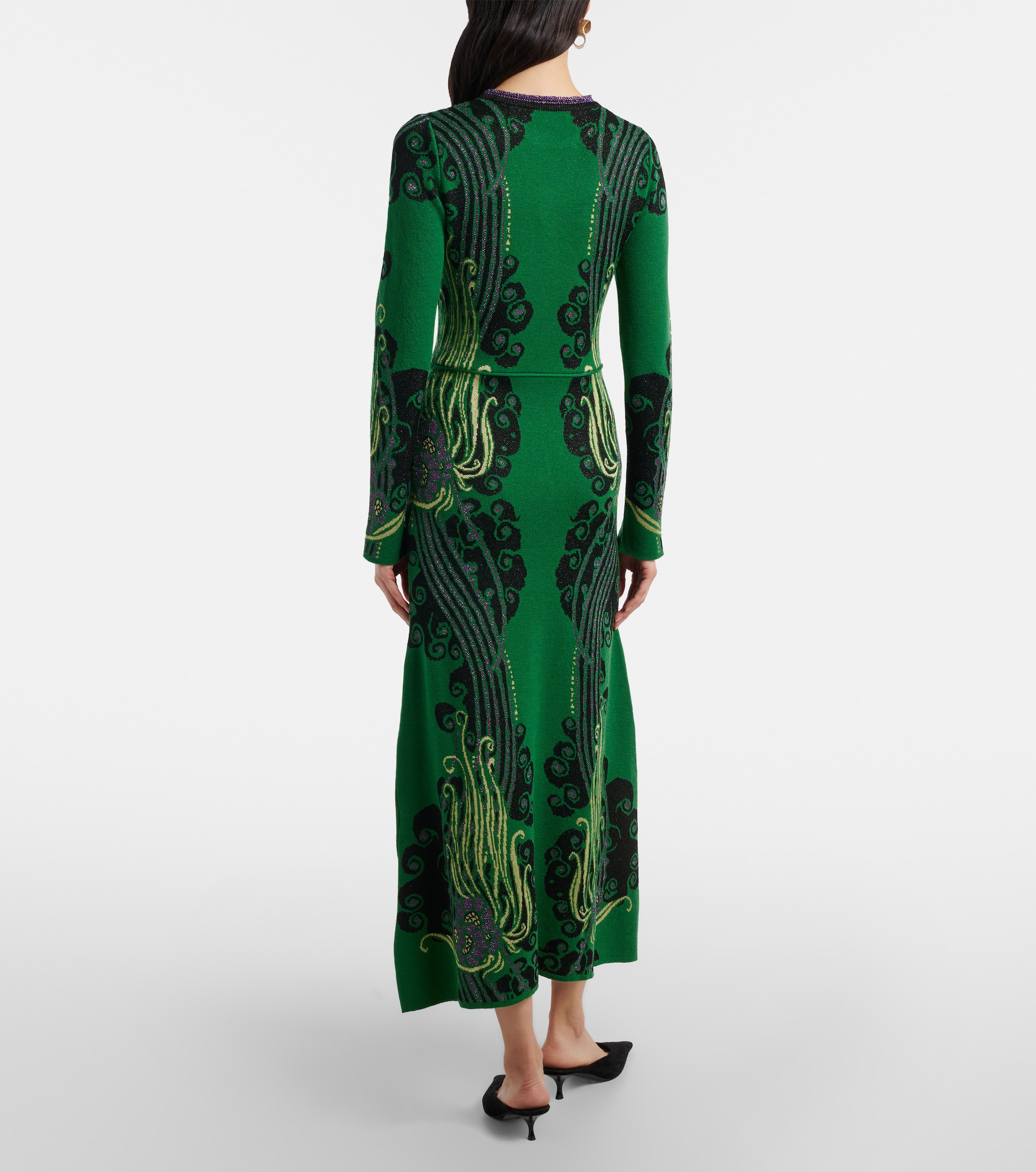 La DoubleJ - Bee jacquard midi dress | Plush