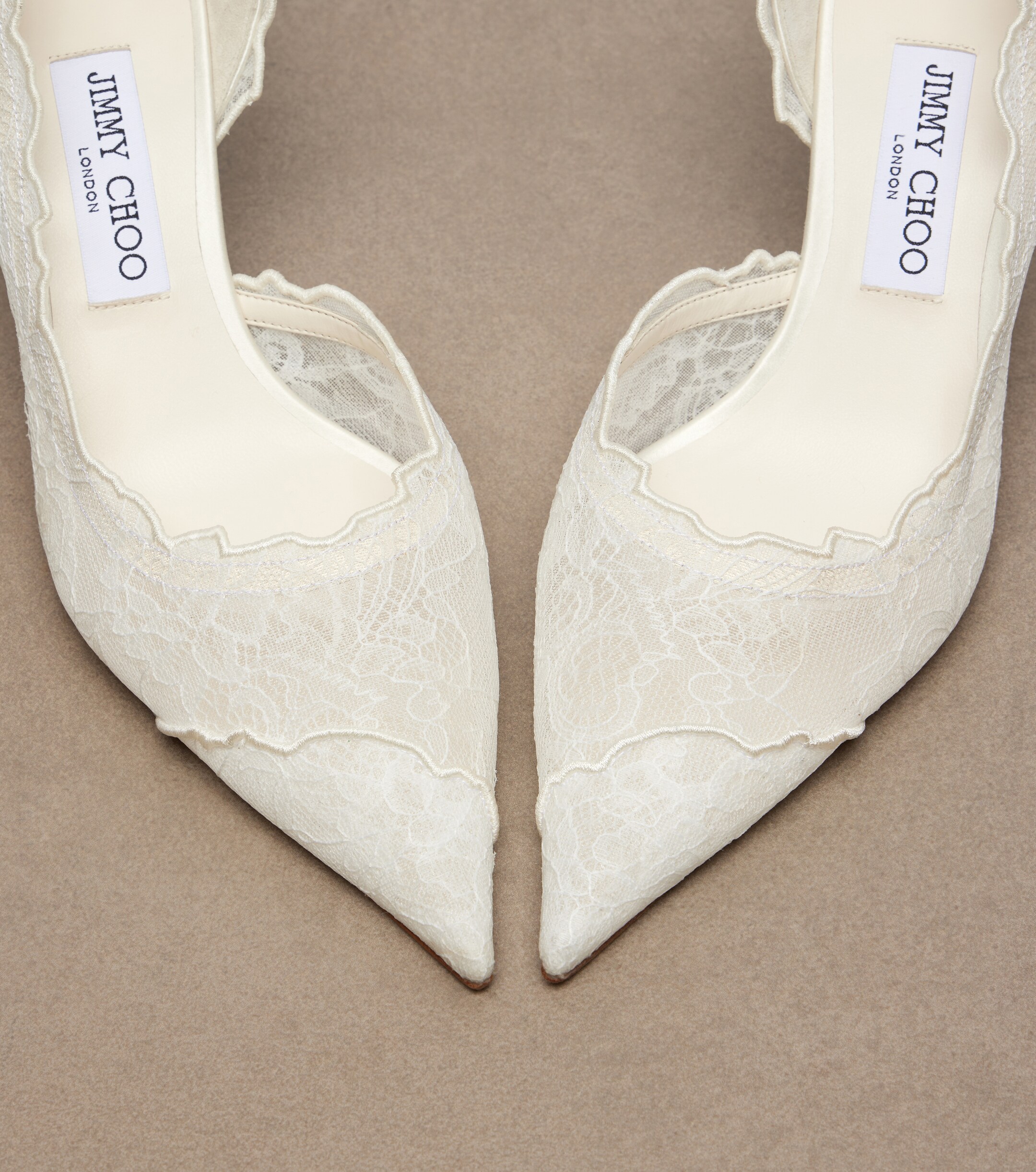 JIMMY CHOO Jimmy Choo Bridal Faiz lace pumps