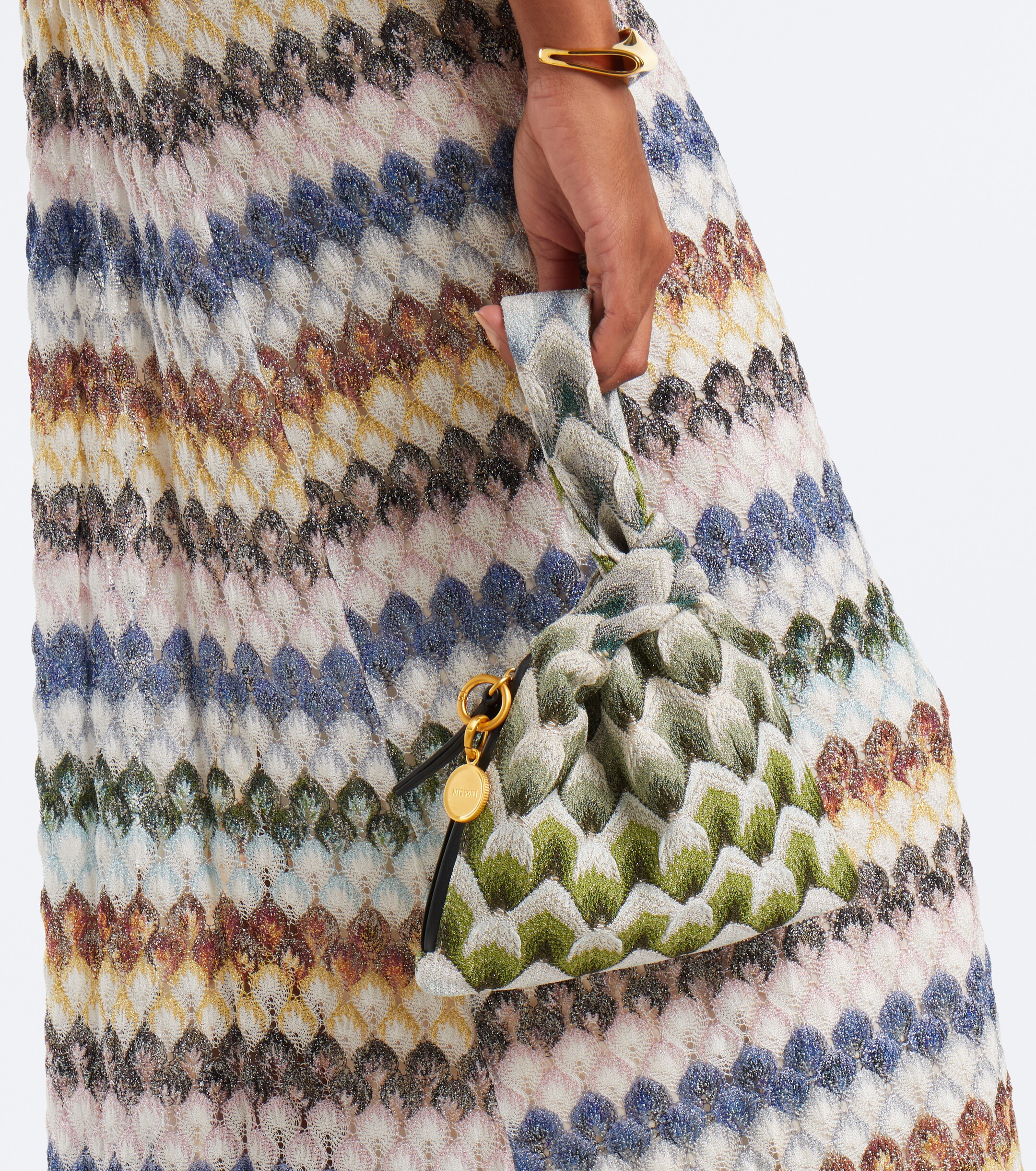 Missoni Small jacquard top-handle bag