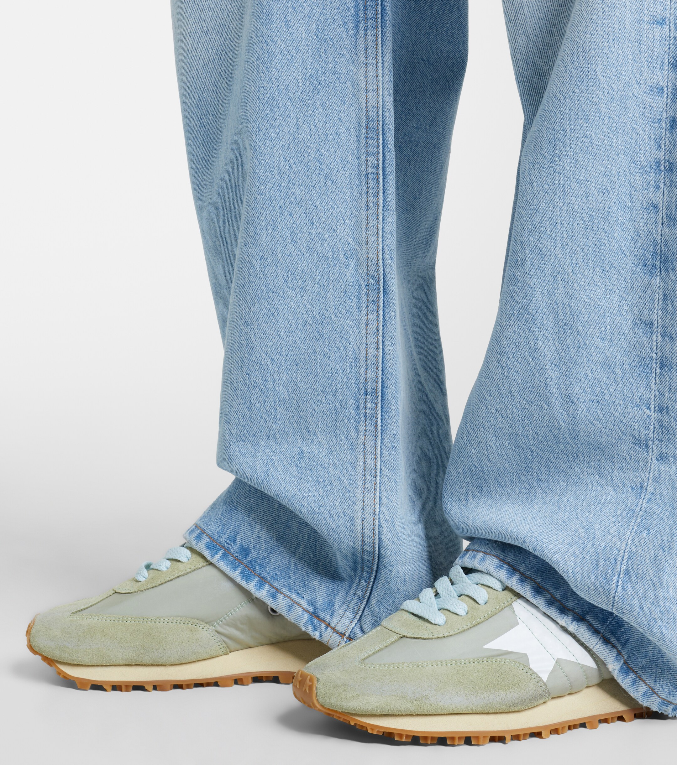 Golden Goose Golden Goose Running Marathon suede-trimmed sneakers