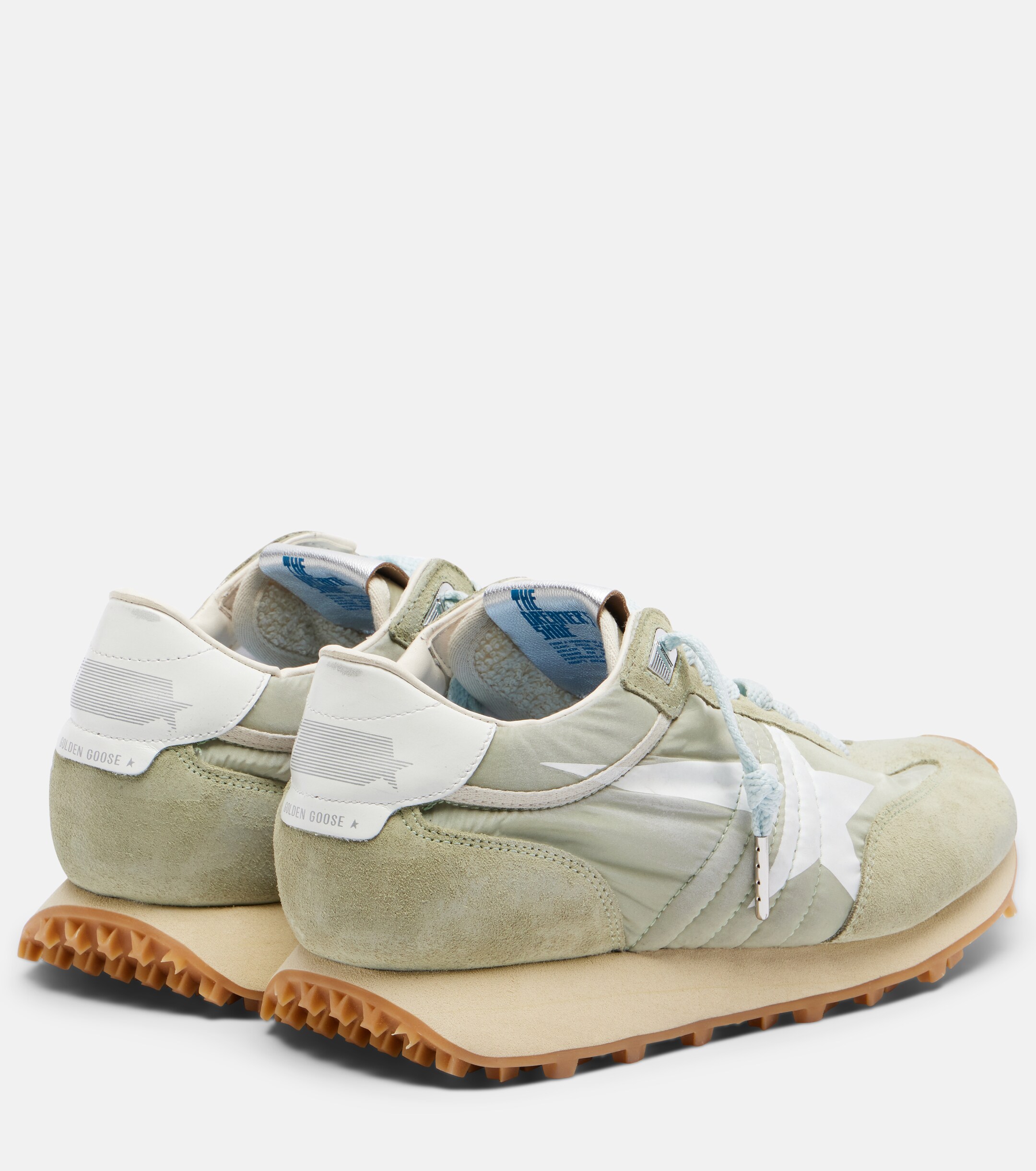 Golden Goose Golden Goose Running Marathon suede-trimmed sneakers