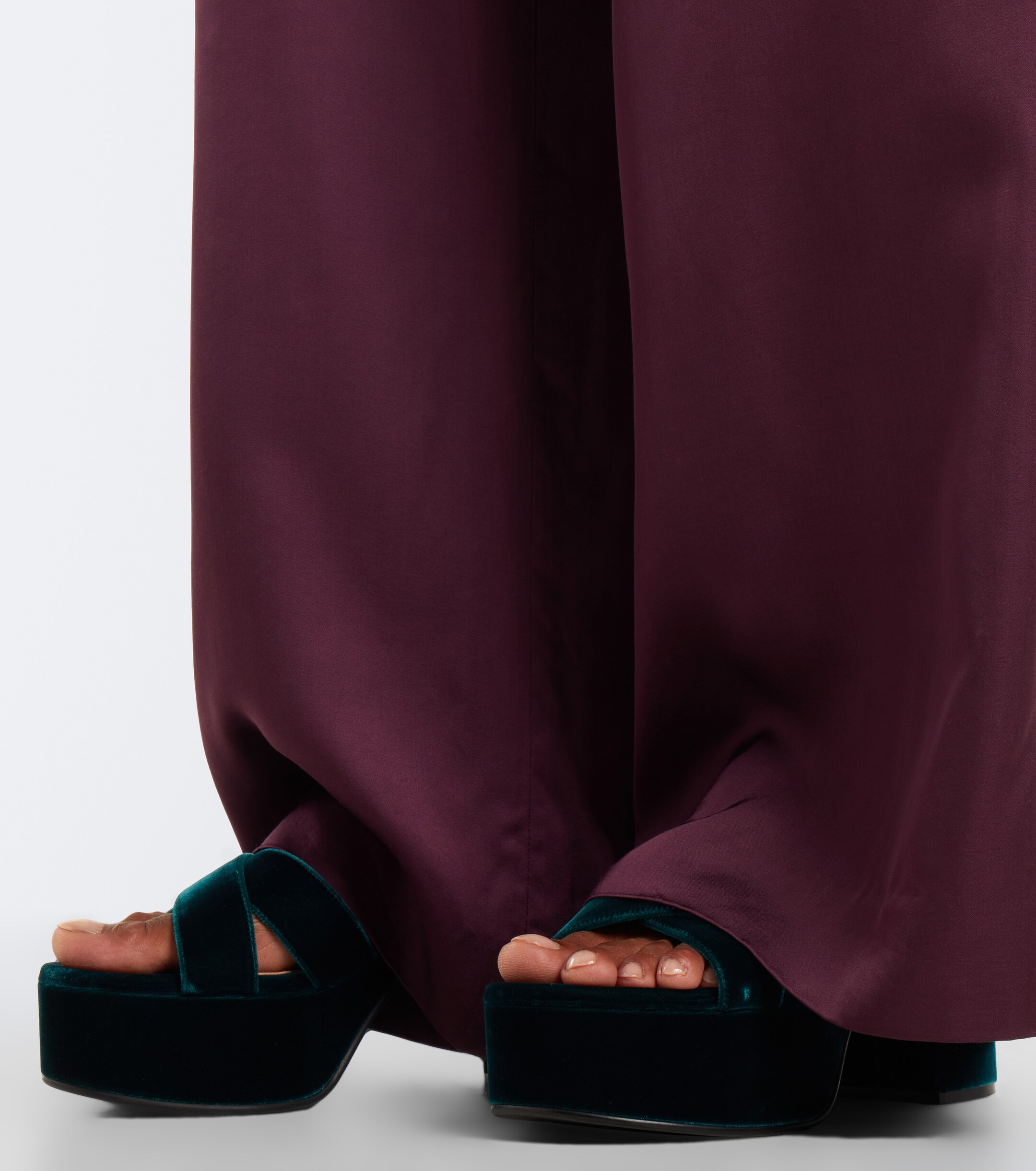 GIANVITO ROSSI Gianvito Rossi Velvet platform sandals