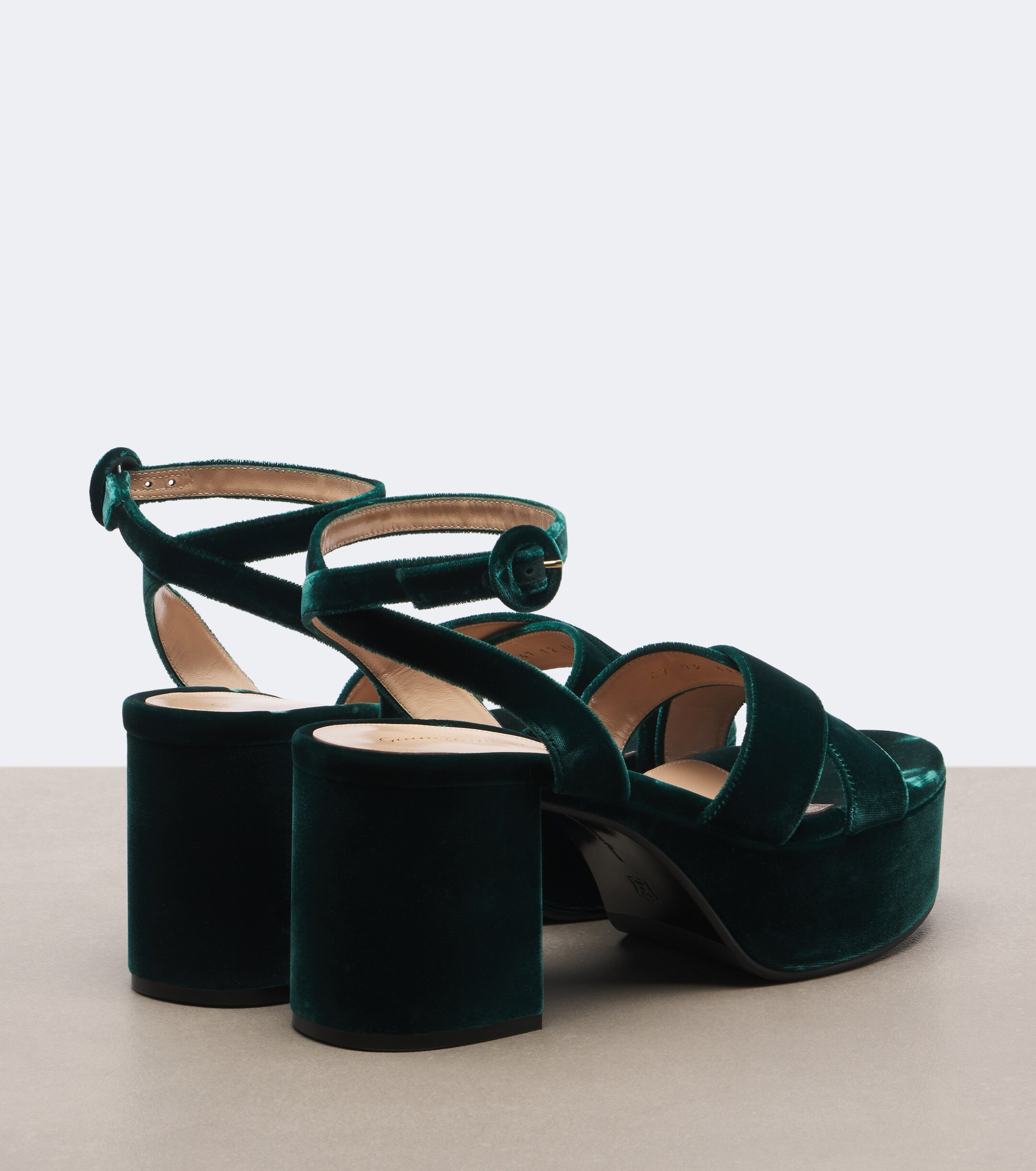 GIANVITO ROSSI Gianvito Rossi Velvet platform sandals