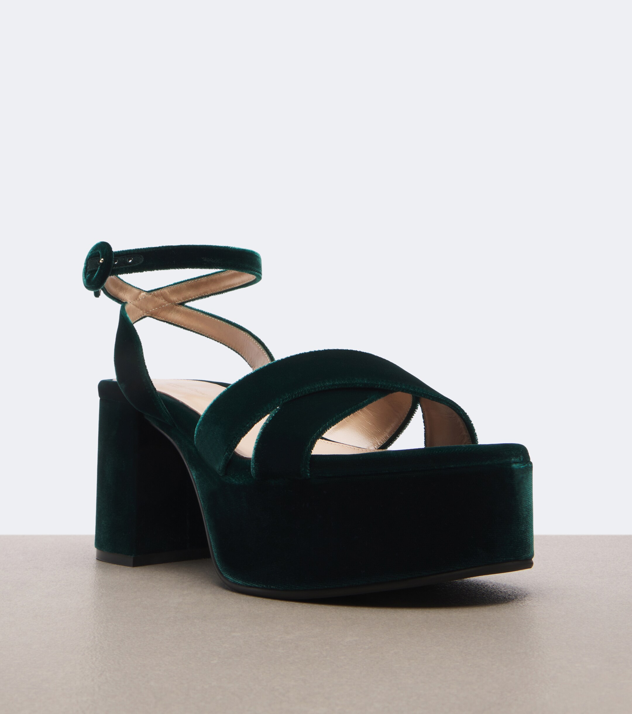 GIANVITO ROSSI Gianvito Rossi Velvet platform sandals
