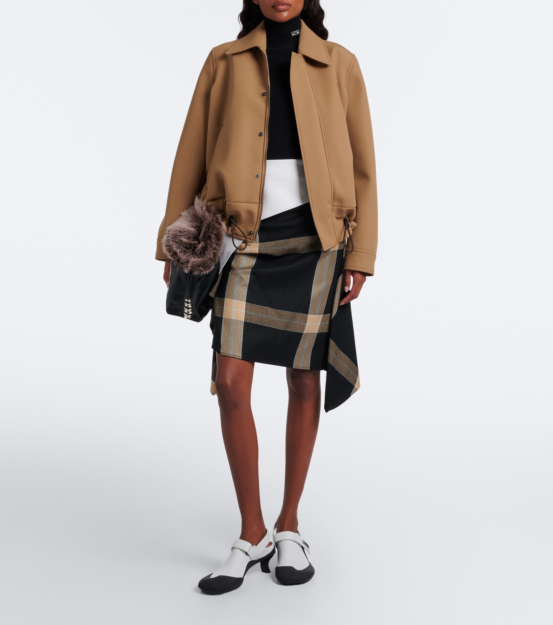 Loewe Loewe Dive Slingback leather pumps
