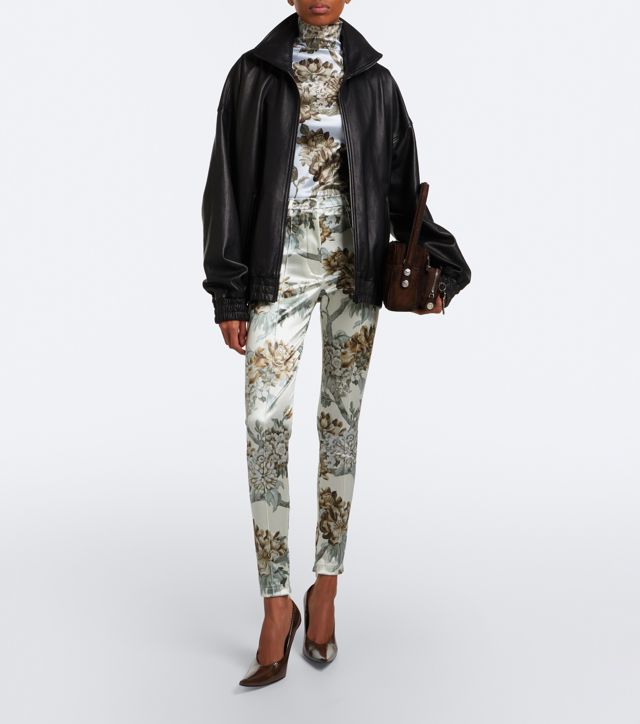 Acne Studios Acne Studios Floral jersey skinny pants