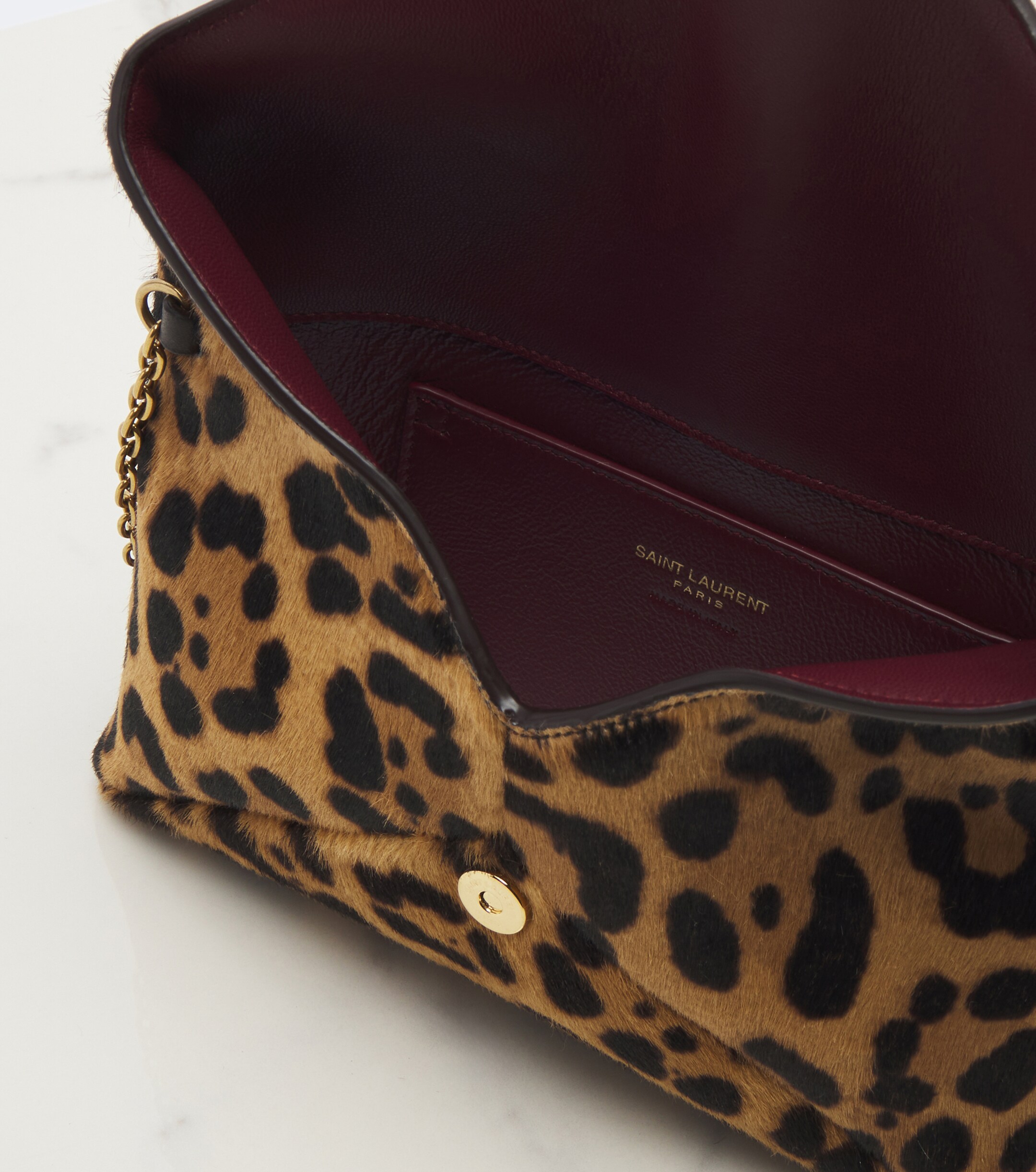 Saint Laurent Cassandre Small calf hair shoulder bag