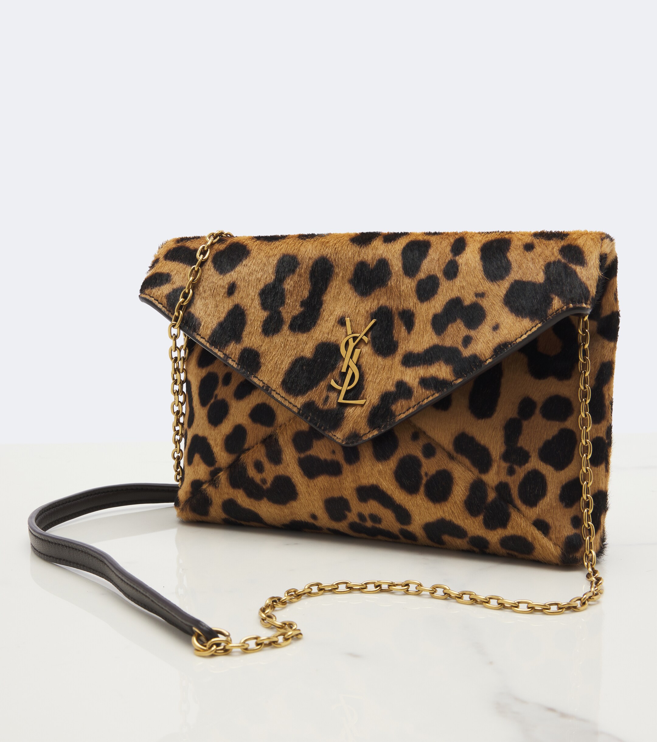 Saint Laurent Cassandre Small calf hair shoulder bag
