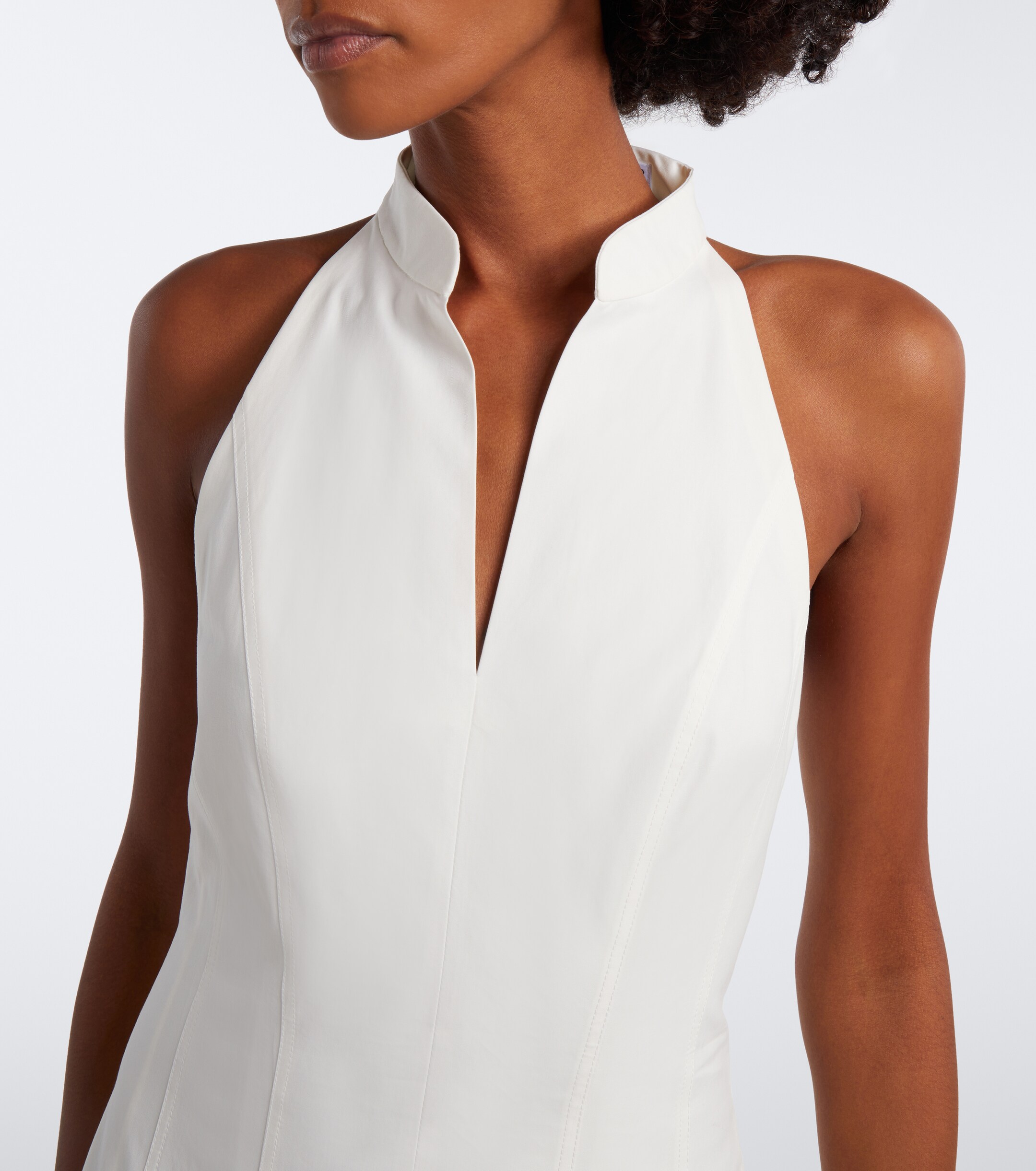 Brunello Cucinelli Brunello Cucinelli Pleated cotton poplin midi dress