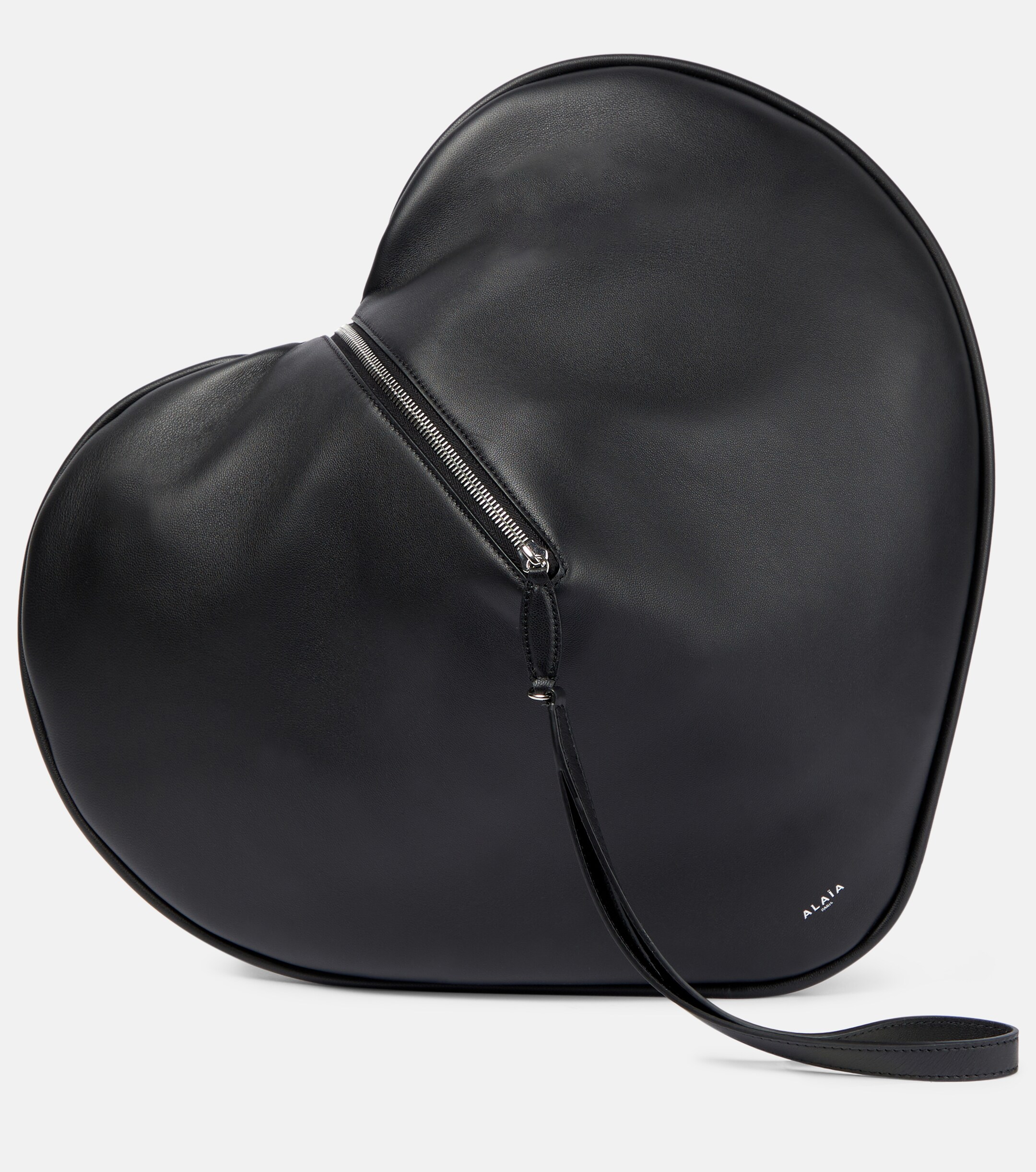 Alaïa Le Cœur leather clutch