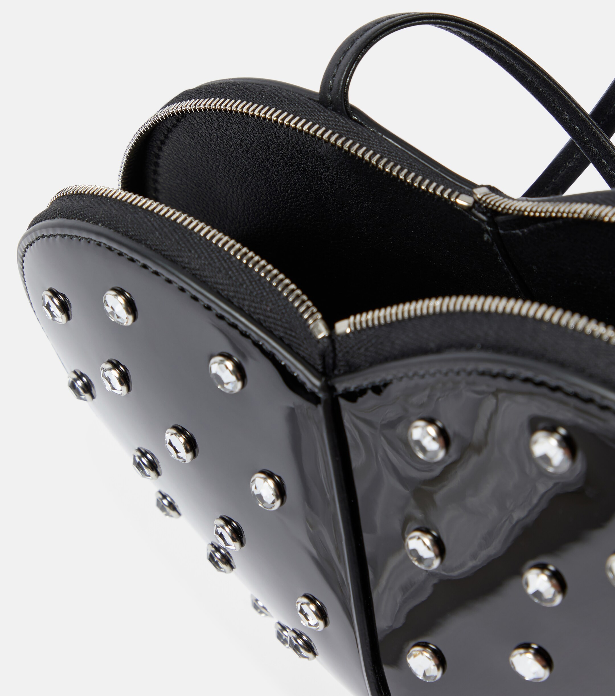 Alaïa Le Cœur studded leather crossbody bag